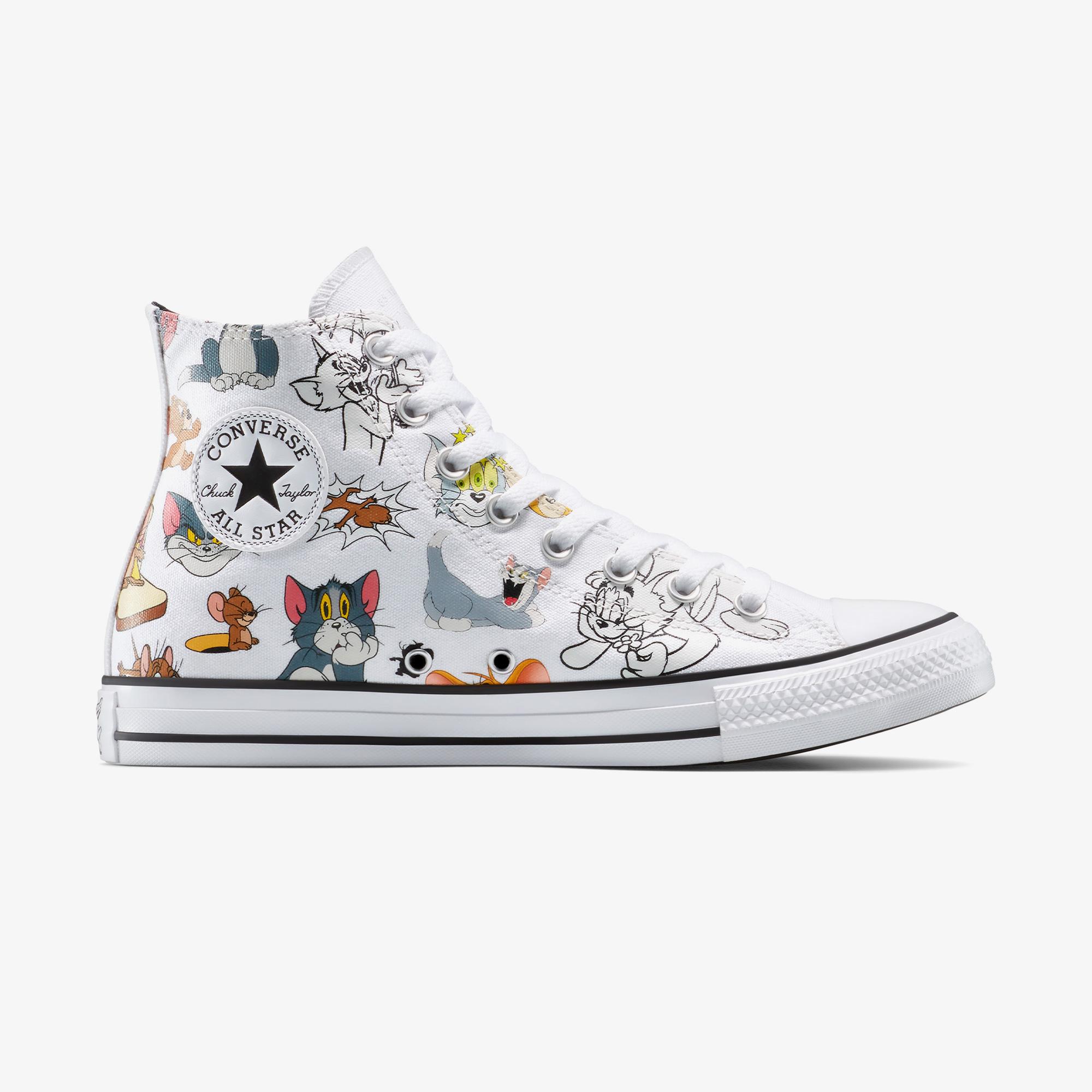 Converse x Tom & Jerry Chuck Taylor All Star Unisex Beyaz Sneaker