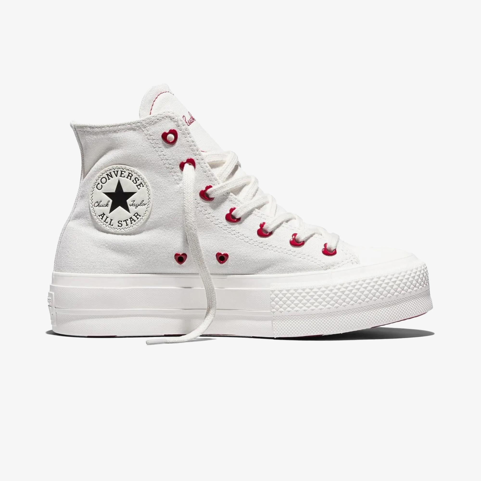 Converse Valentine's Day Chuck Taylor All Star Lift Kadın Krem Sneaker