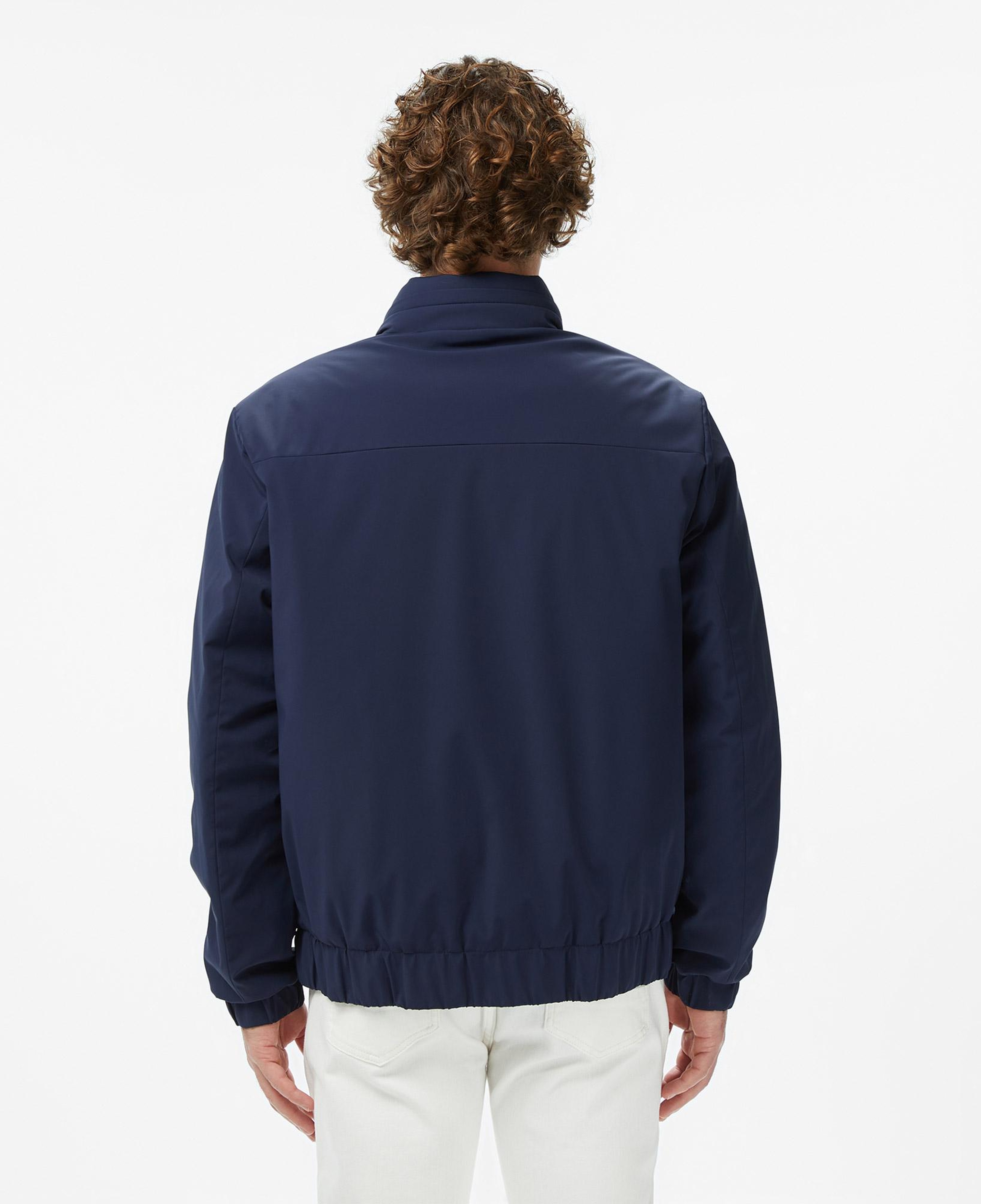 Lacoste Erkek Relaxed Fit Dik Yaka Lacivert Mont