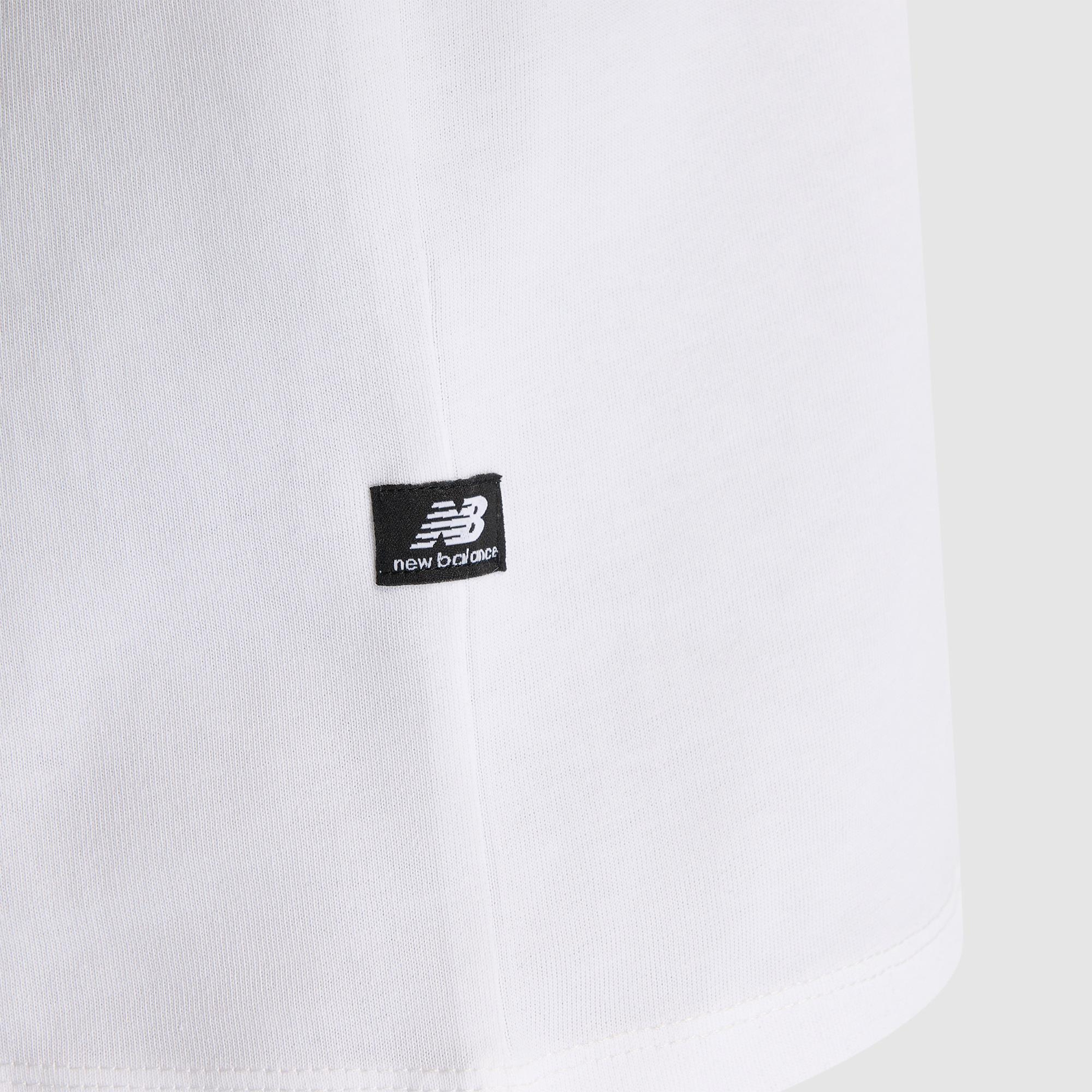New Balance Lifestyle Erkek Beyaz T-Shirt
