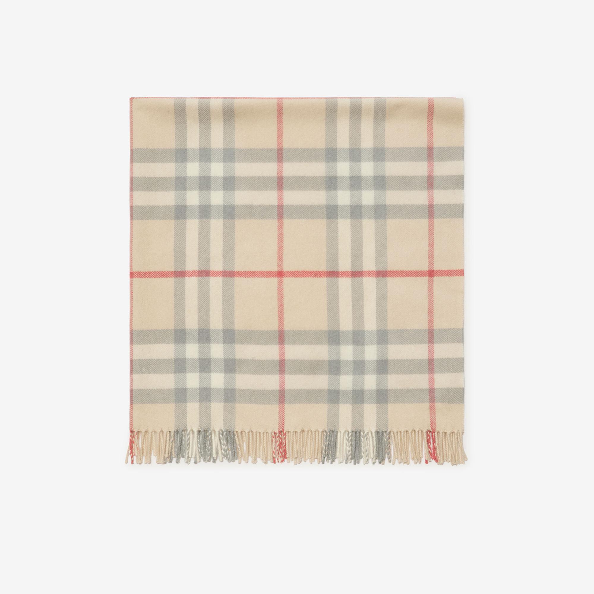 Burberry Check Yün Bebek Çocuk Bej Battaniye