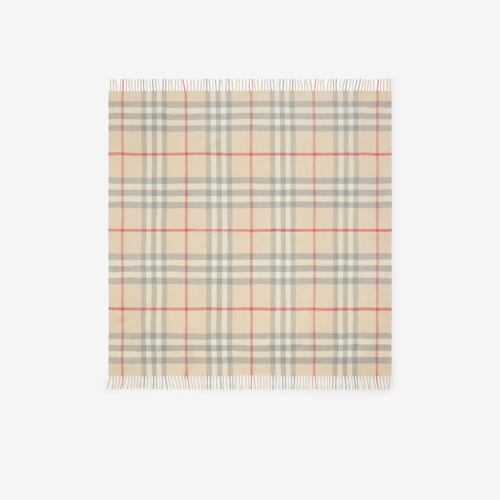 Burberry Check Yün Bebek Çocuk Bej Battaniye