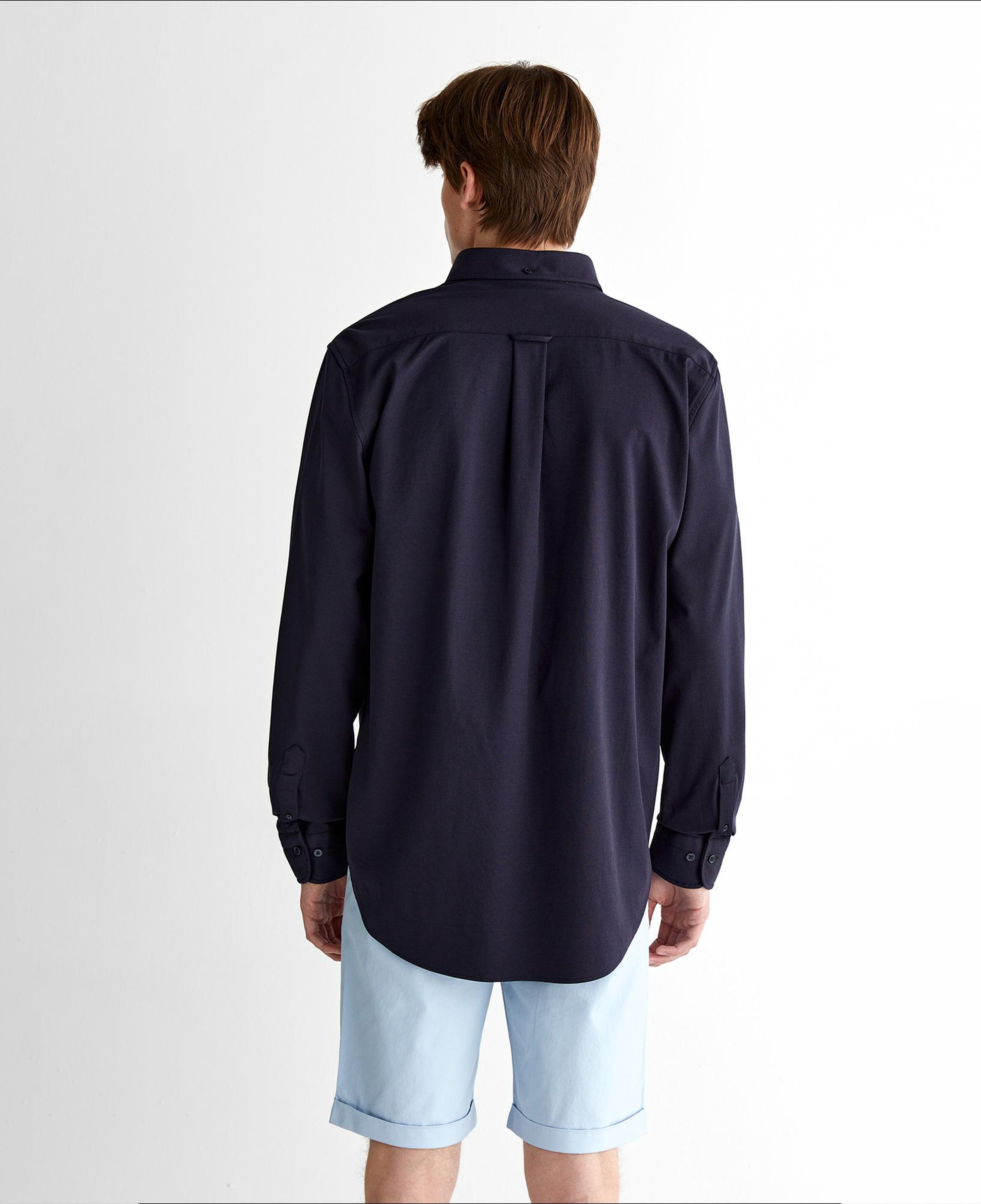 GANT Erkek Lacivert Regular Fit Düğmeli Yaka Gömlek