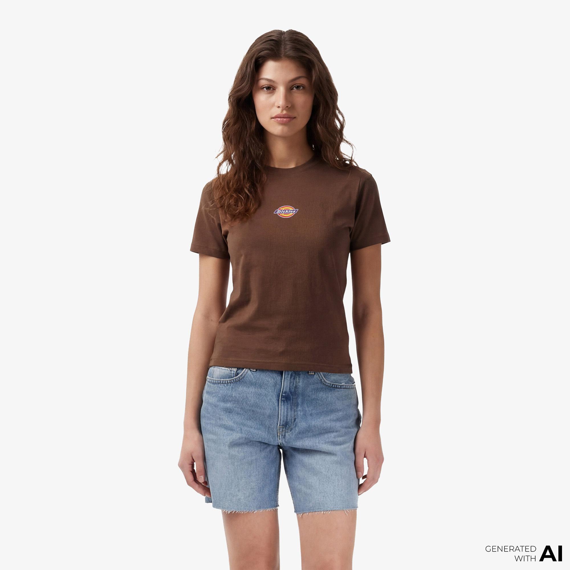 Dickies Maple Valley Reg Kadın Kahverengi T-Shirt