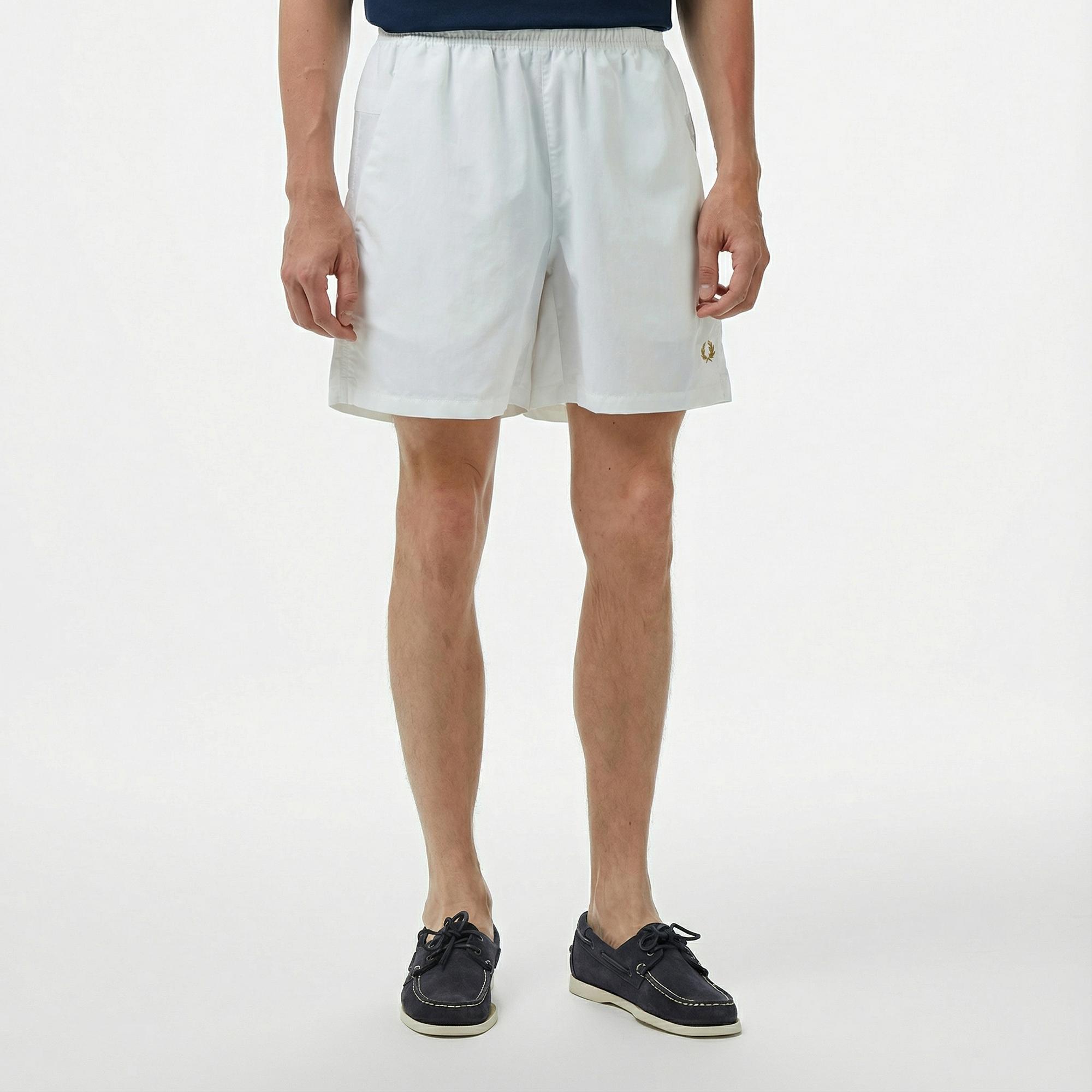 Fred Perry On Court Erkek Beyaz Şort