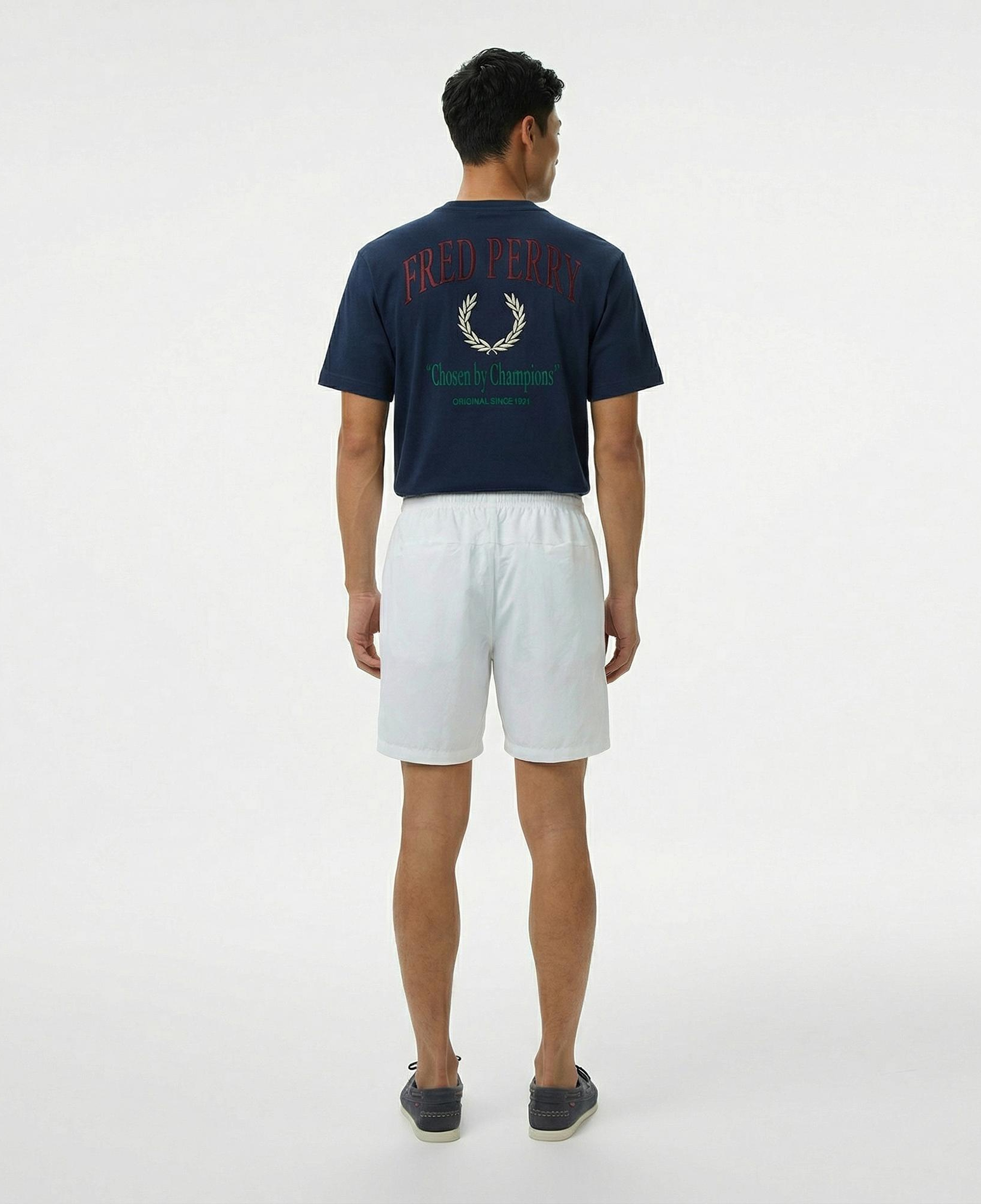 Fred Perry On Court Erkek Beyaz Şort