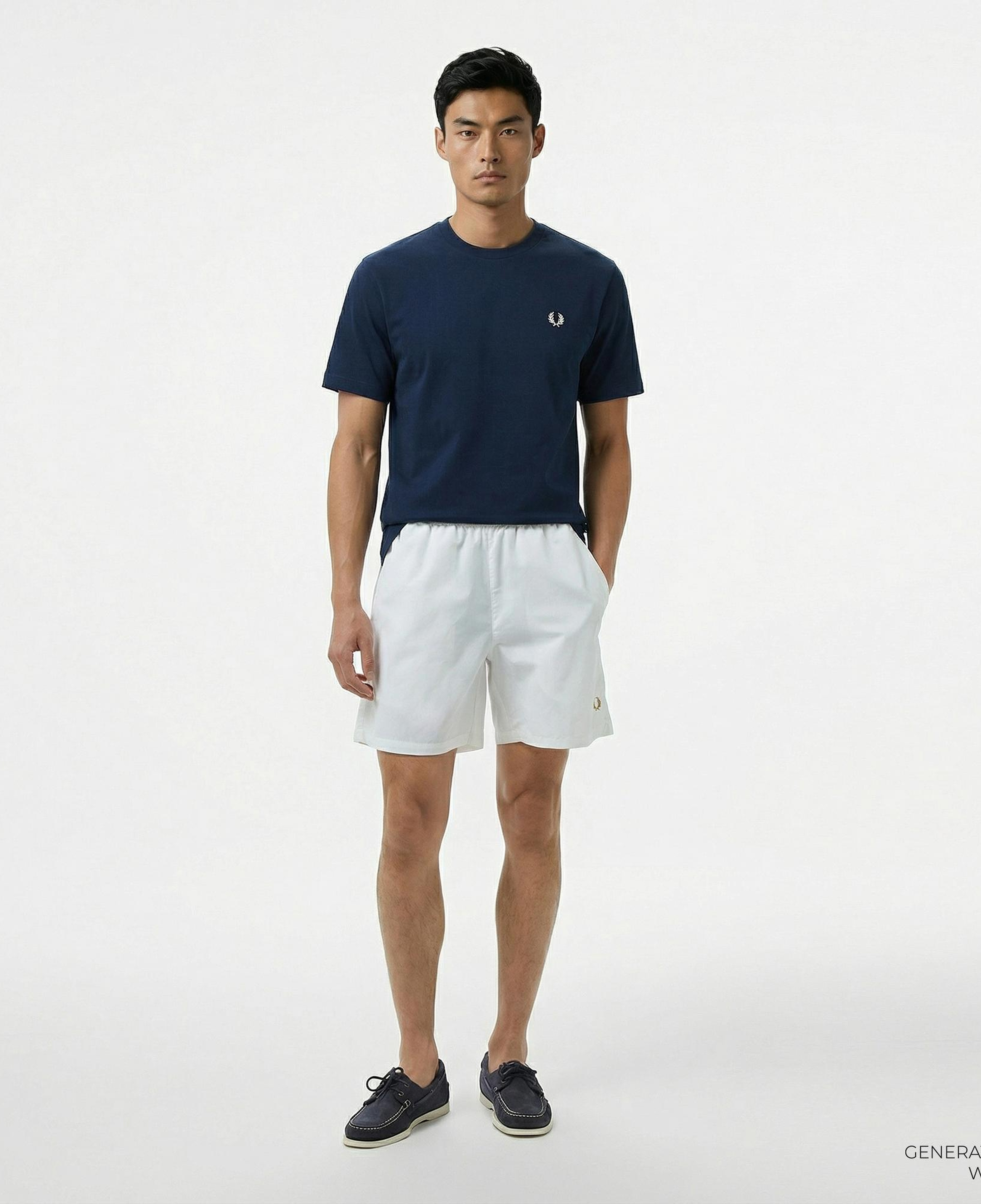 Fred Perry On Court Erkek Beyaz Şort