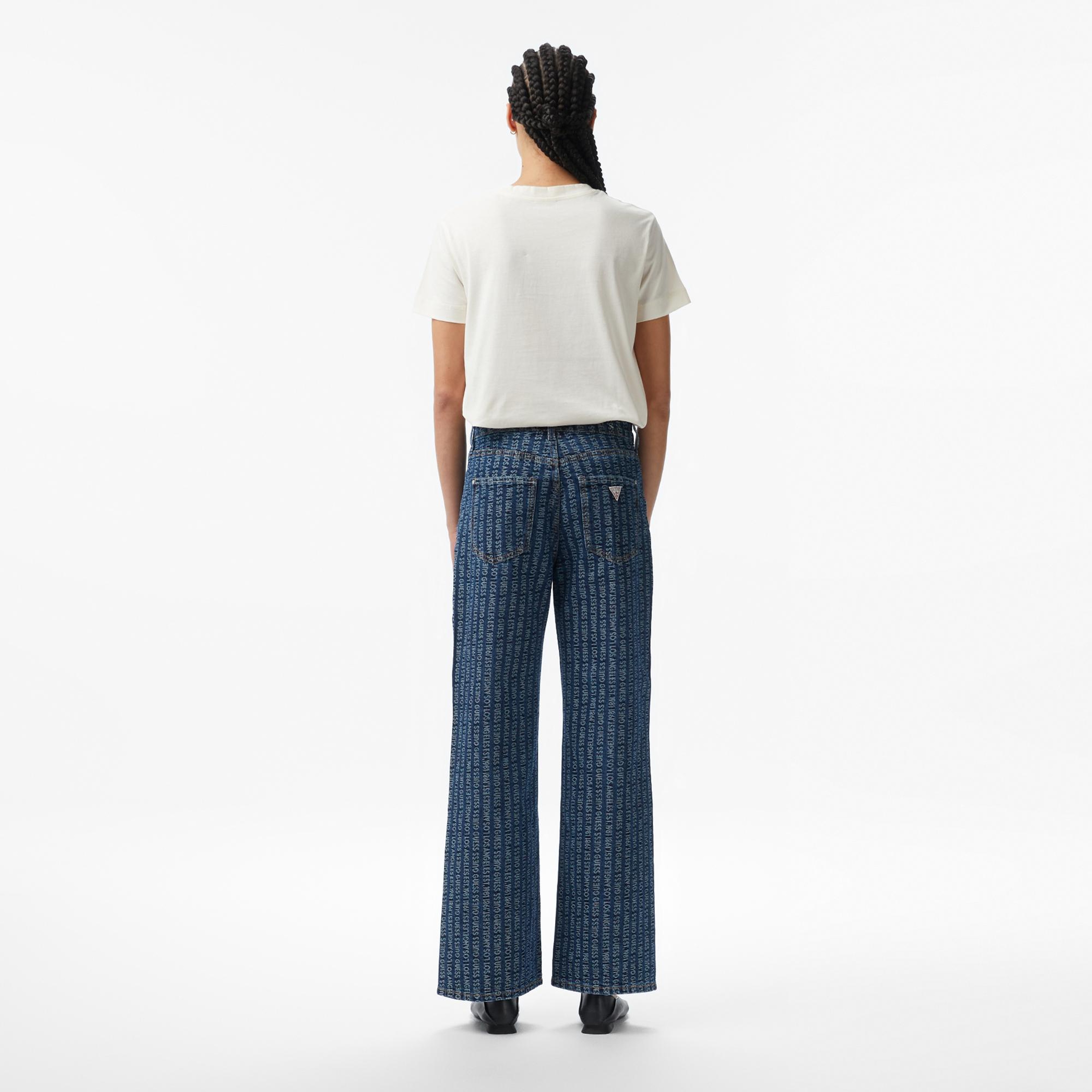 Guess Indigo Relaxed Fit Kadın Mavi Jean