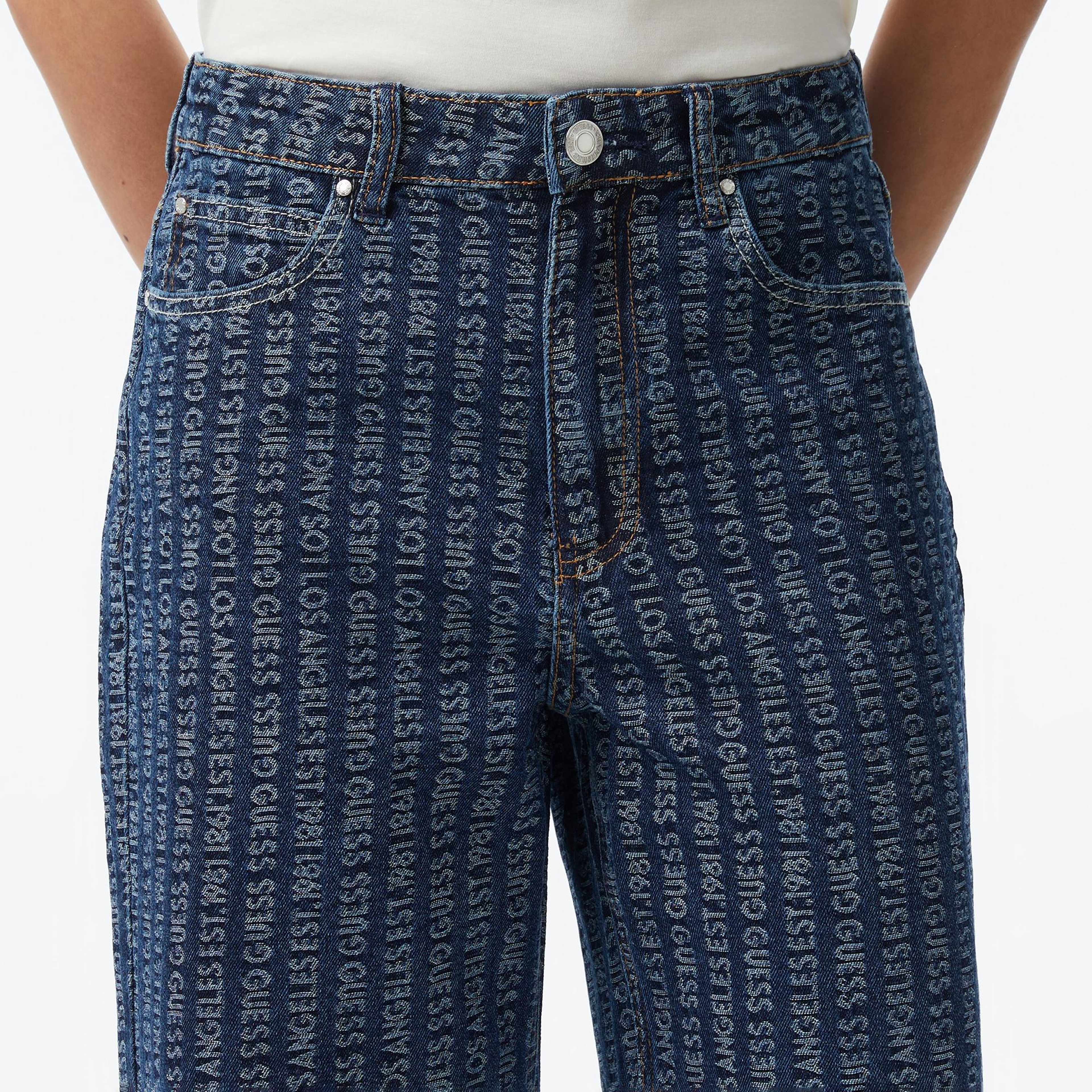Guess Indigo Relaxed Fit Kadın Mavi Jean