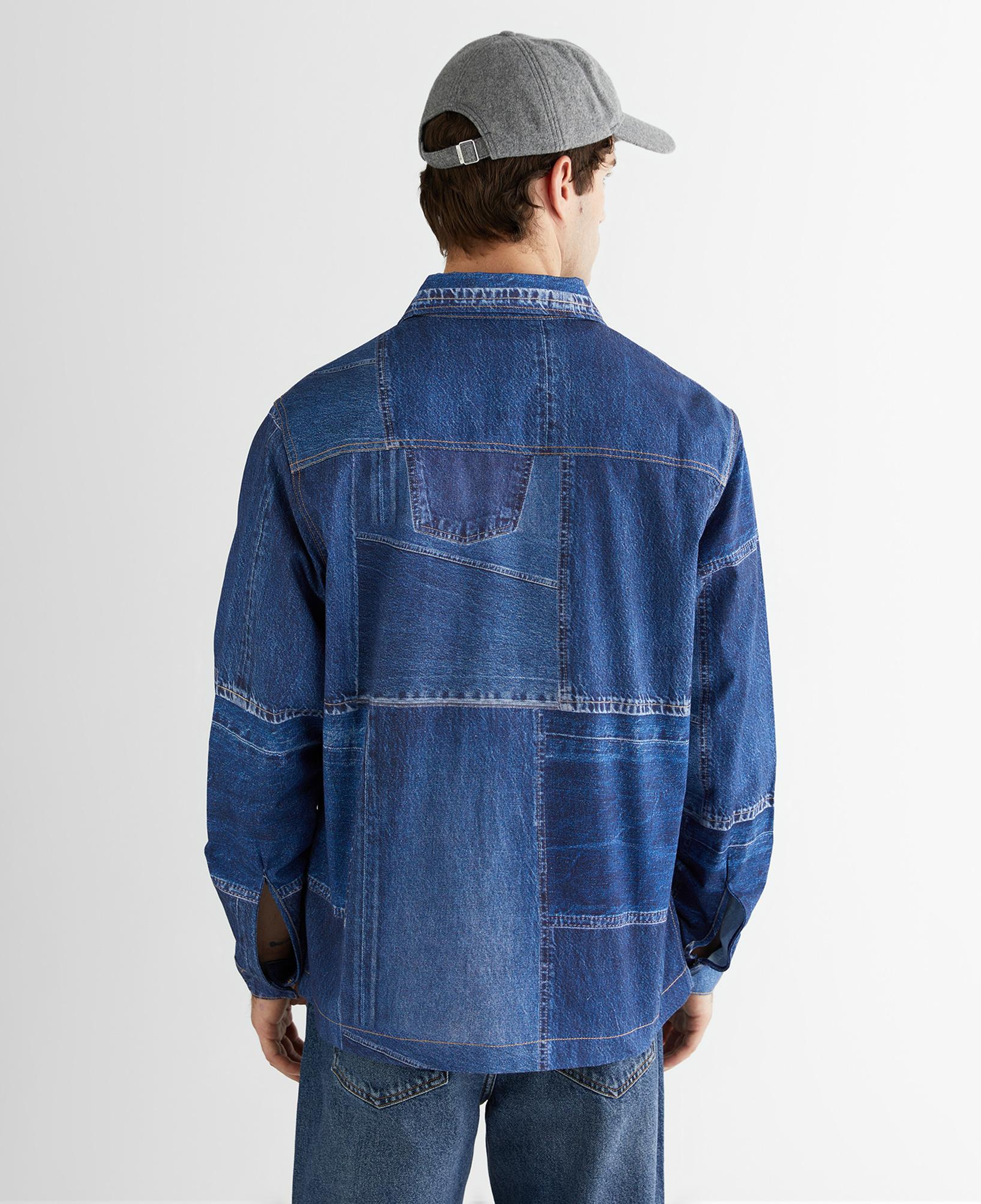 GANT Erkek Mavi Oversize Fit Gömlek Yaka Logolu Gömlek