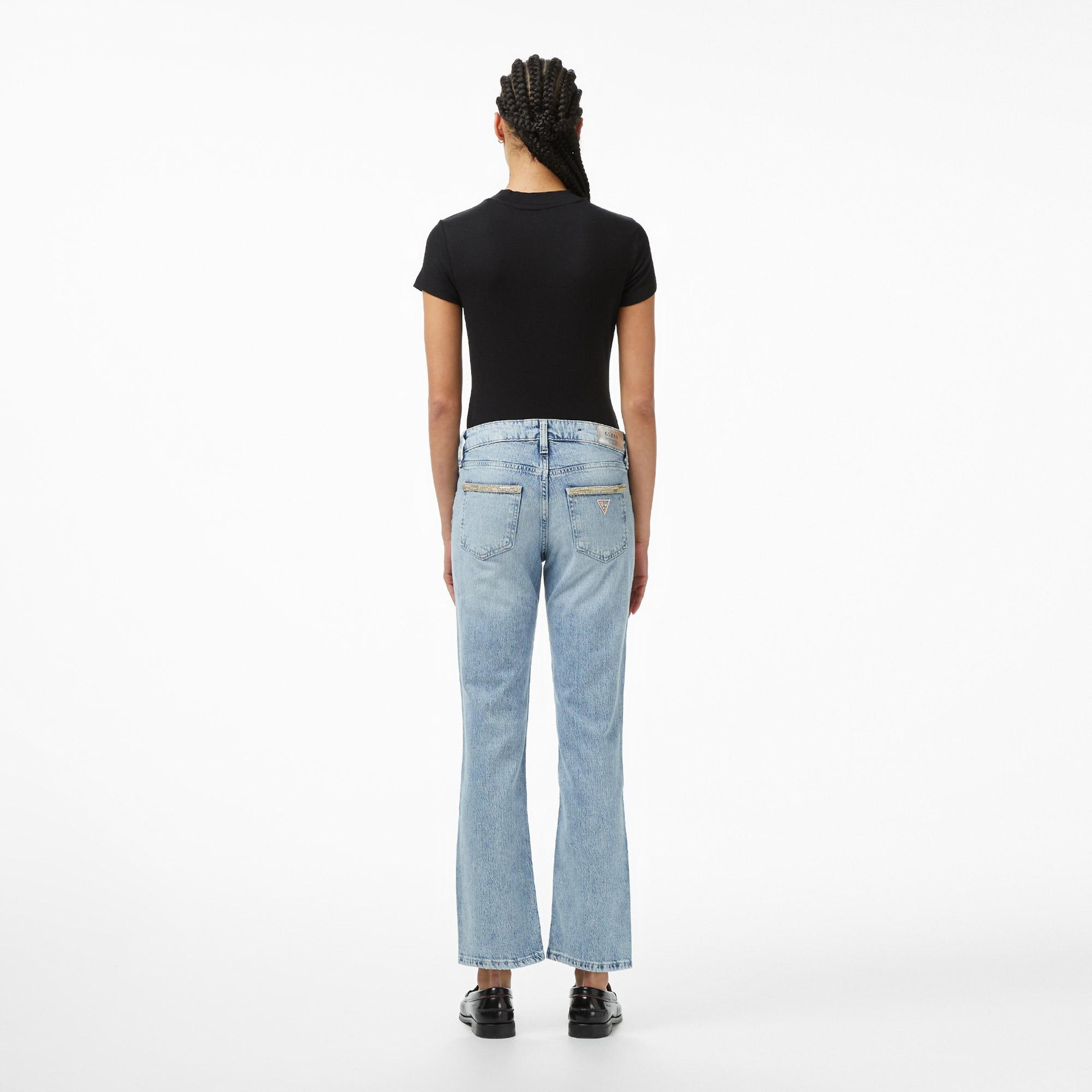 Guess Nicky Regular Fit Kadın Pembe Jean