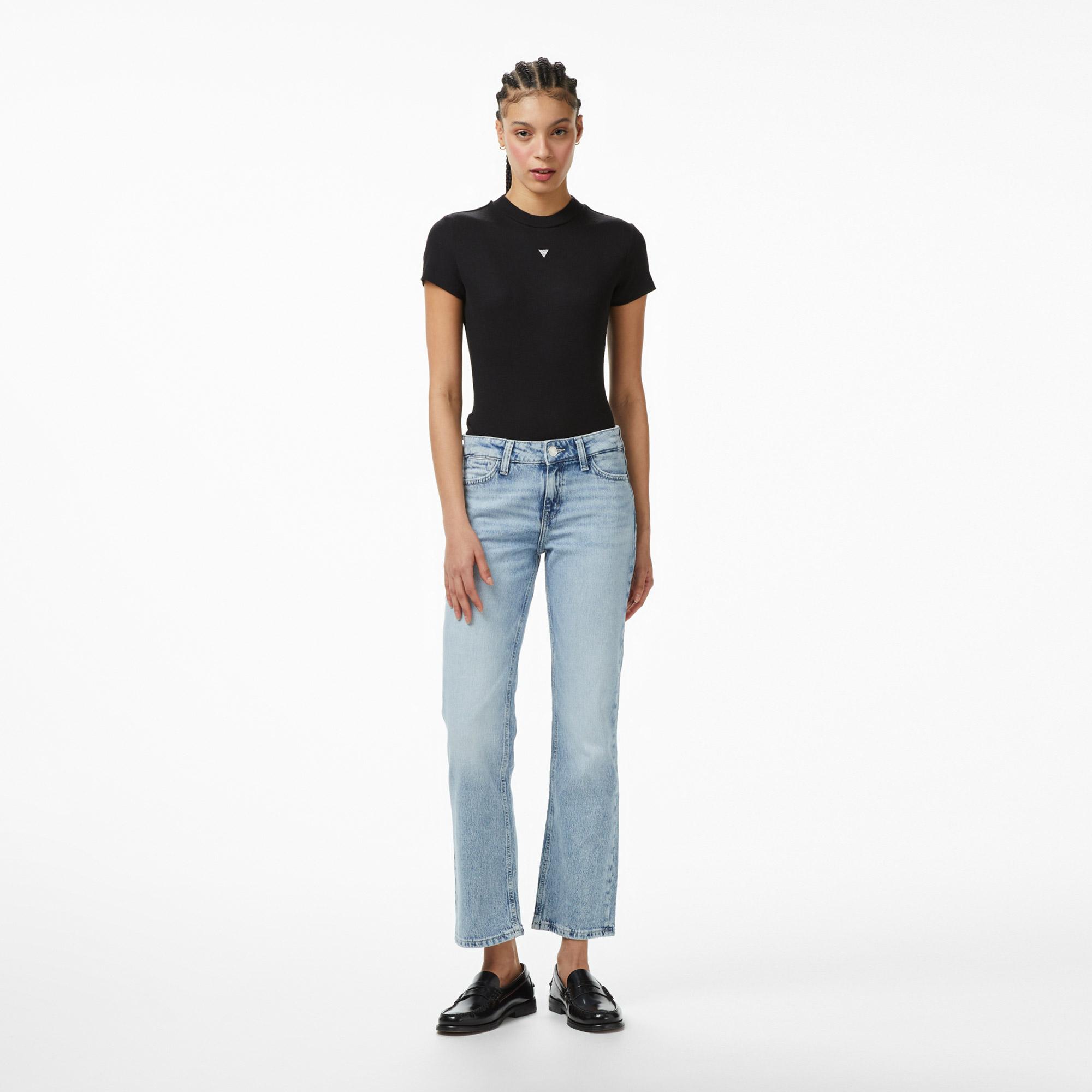 Guess Nicky Regular Fit Kadın Pembe Jean