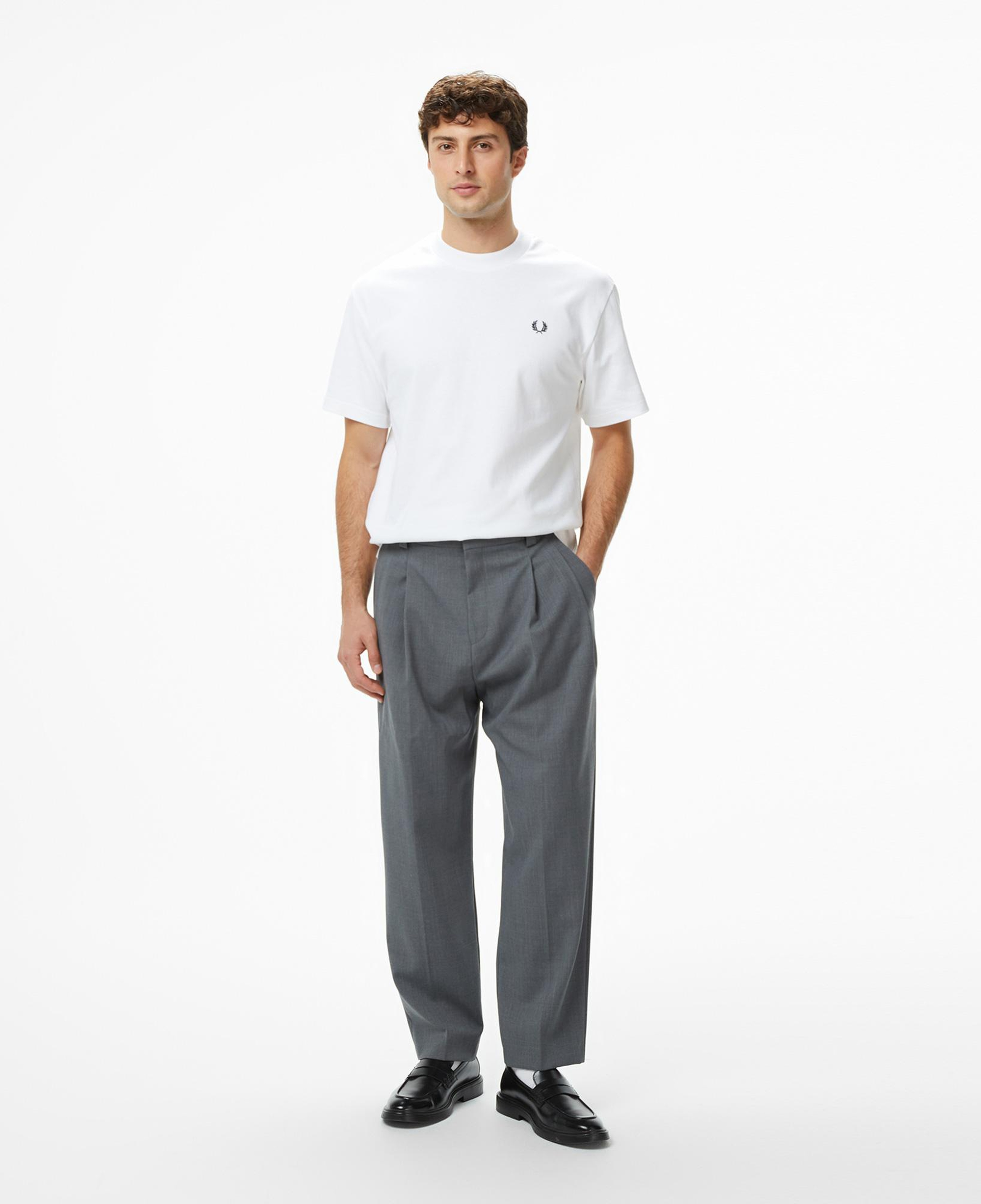 Fred Perry Relaxed Erkek Beyaz T-Shirt