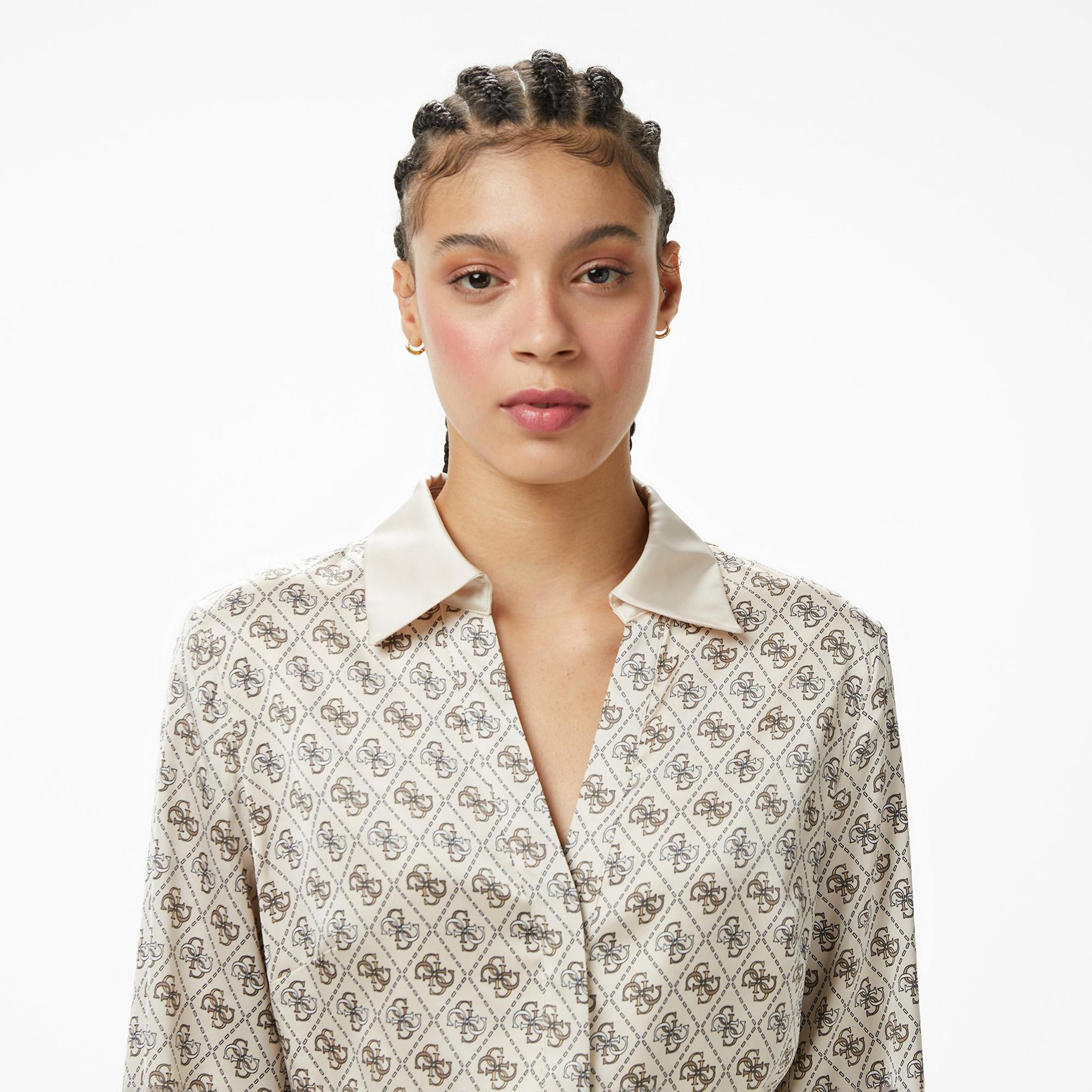 Guess Blerta Kadın Beyaz Elbise