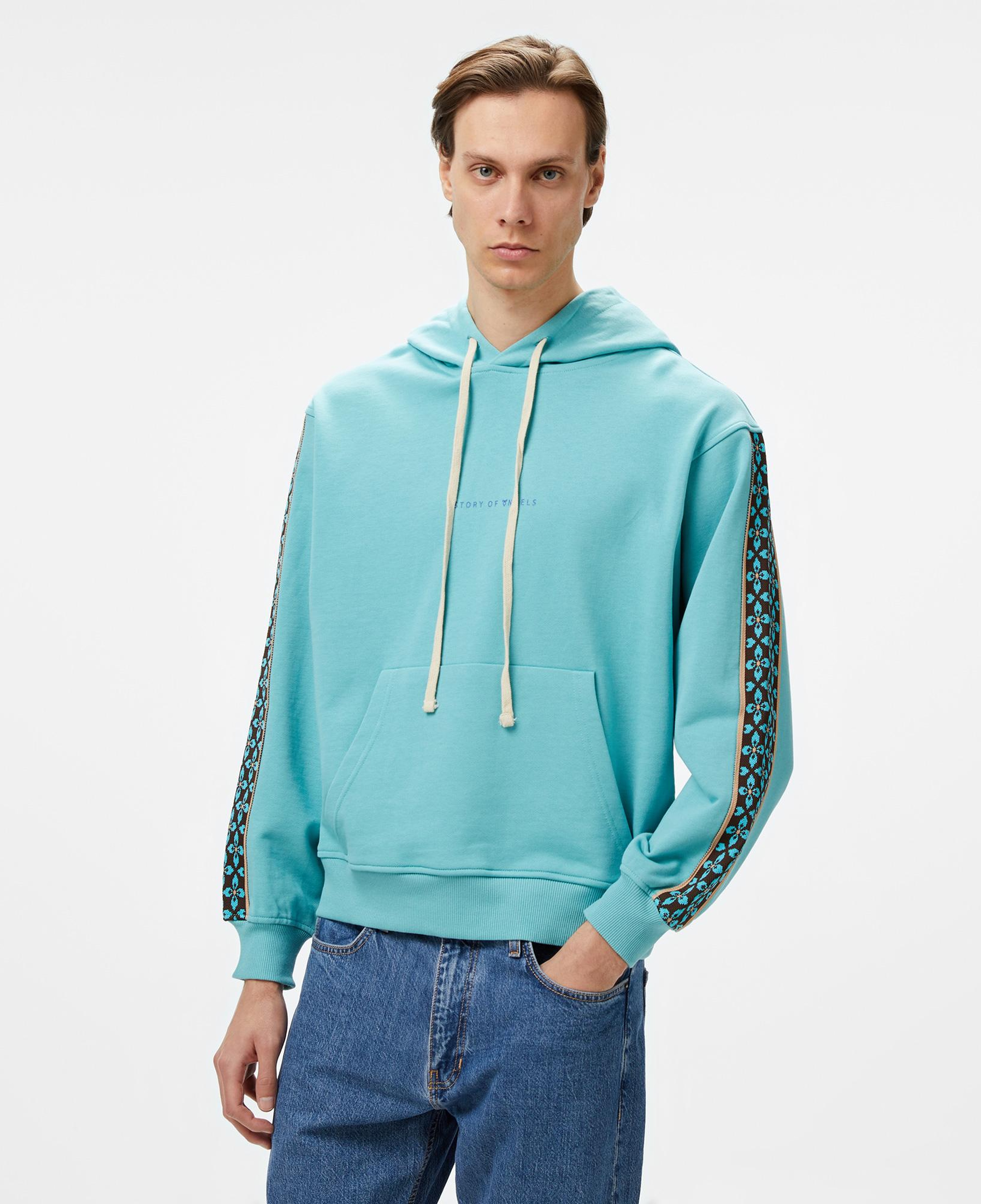 Story Of Angels Budha Dream Romance Erkek Mavi Hoodie