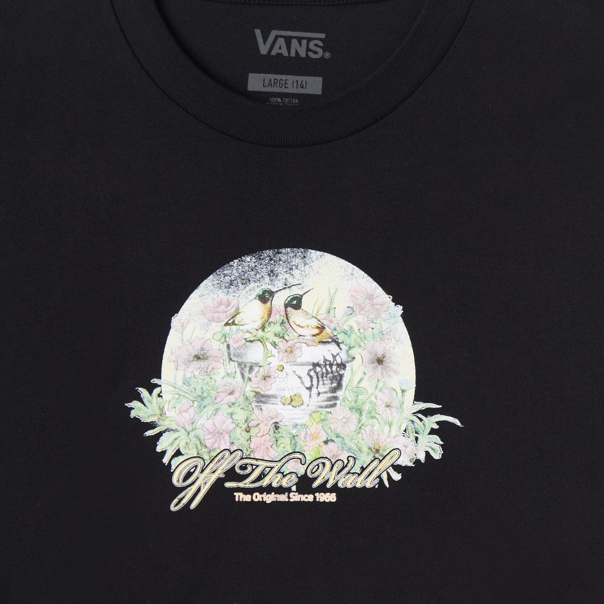 Vans Birdsong Relaxed Crop Ss Çocuk Siyah T-Shirt