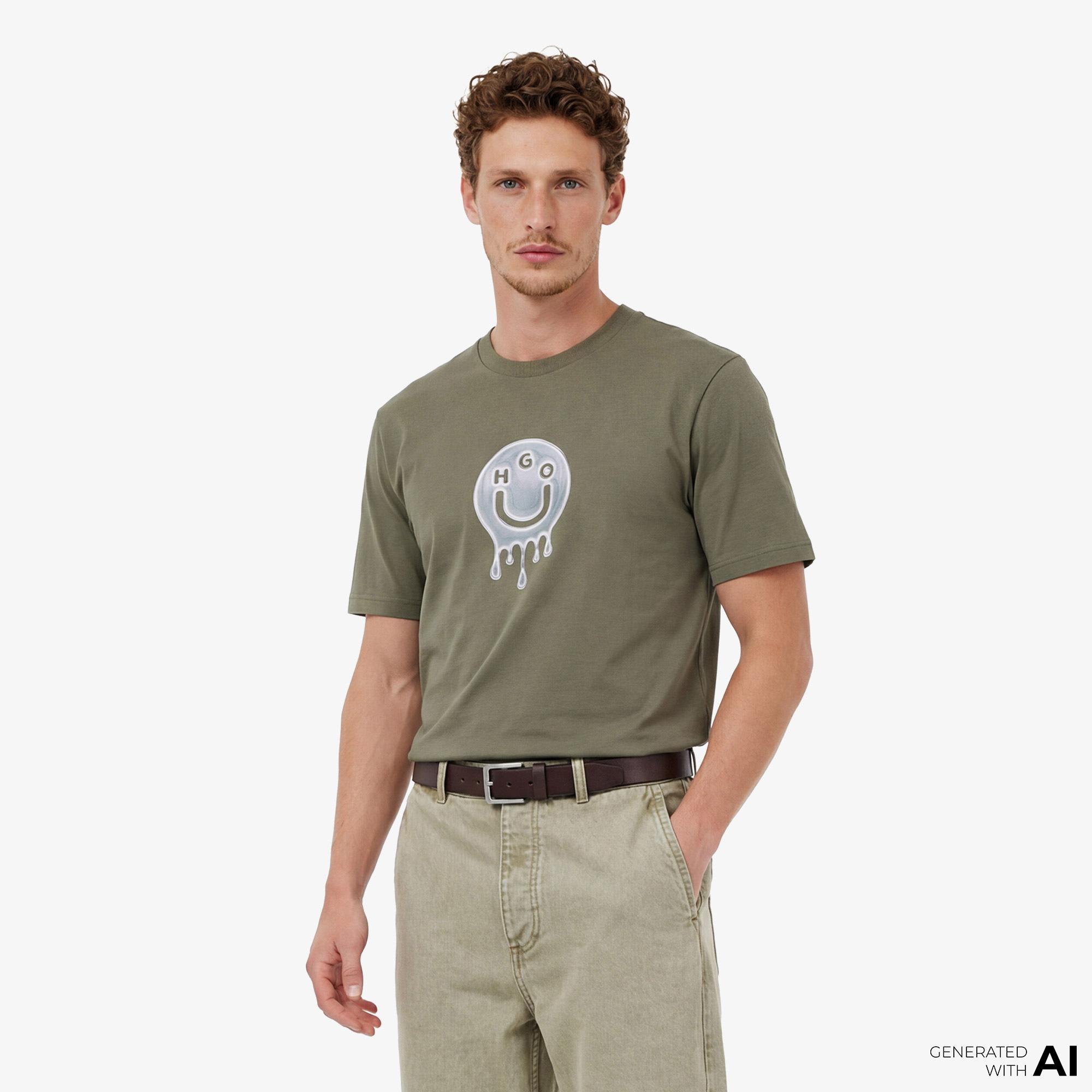 Hugo Boss Nedirix Erkek Haki T-Shirt