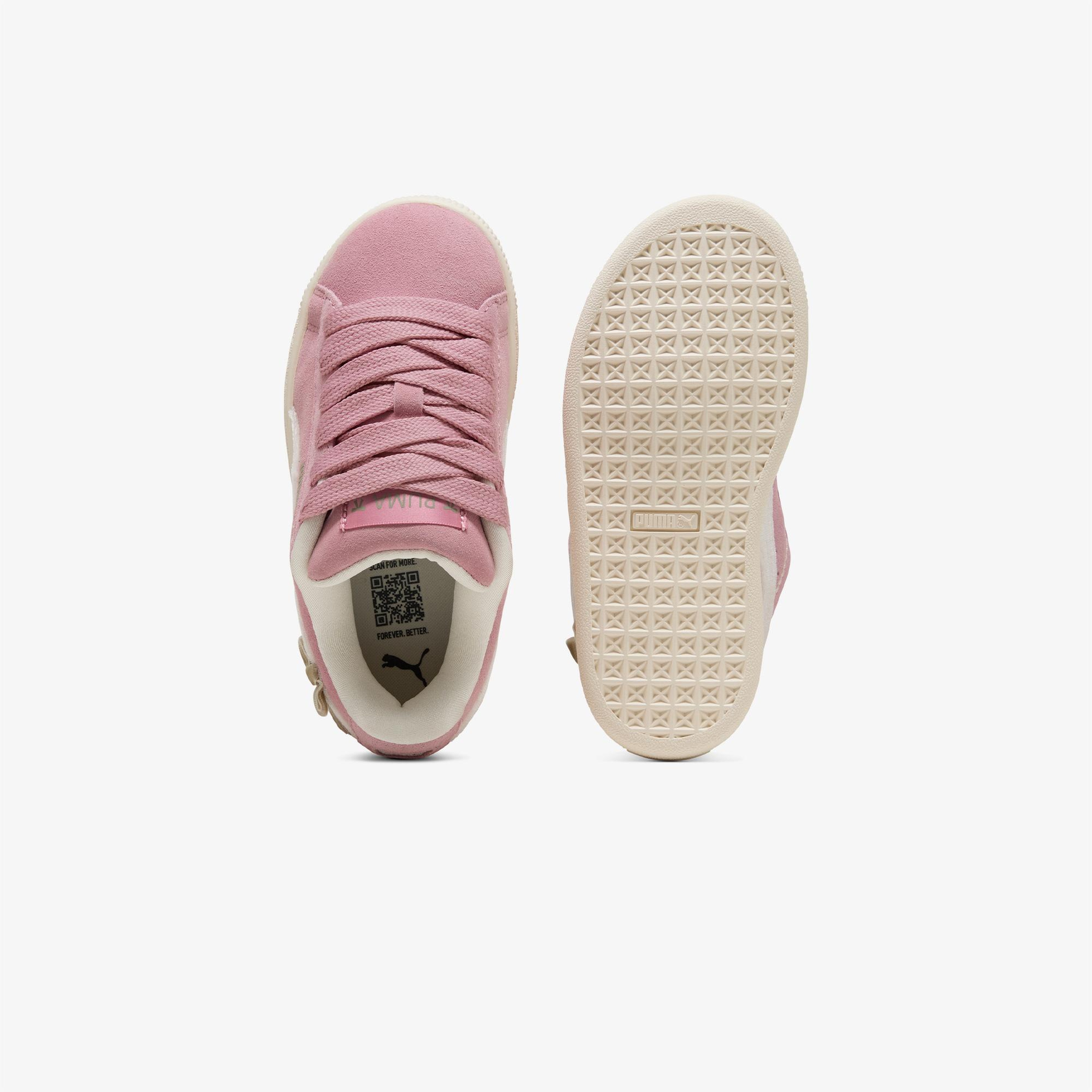 Puma Suede XL Bowtique Çocuk Pembe Spor Ayakkabı