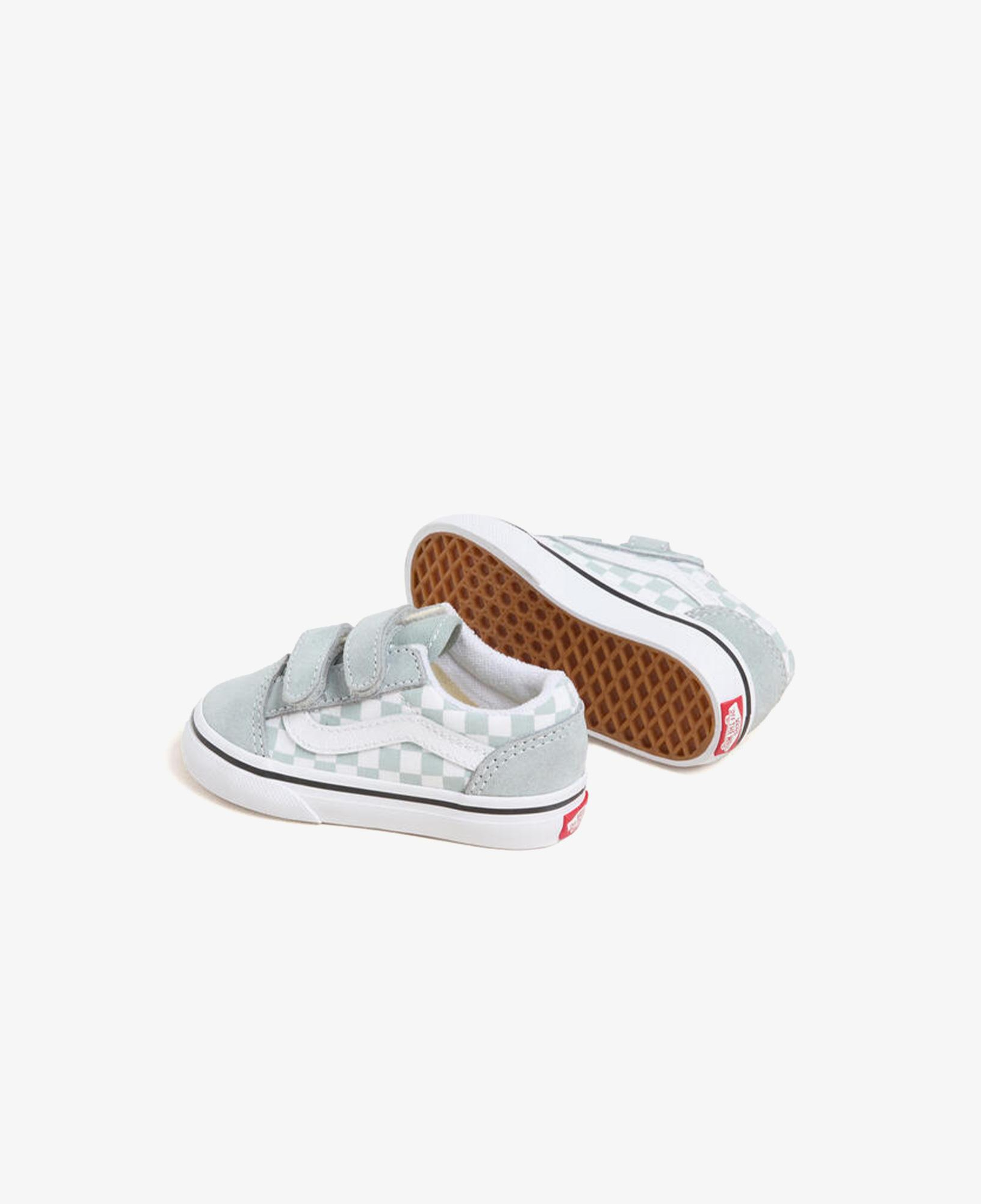 Vans Old Skool V Checkerboard Bebek Yeşil Sneaker