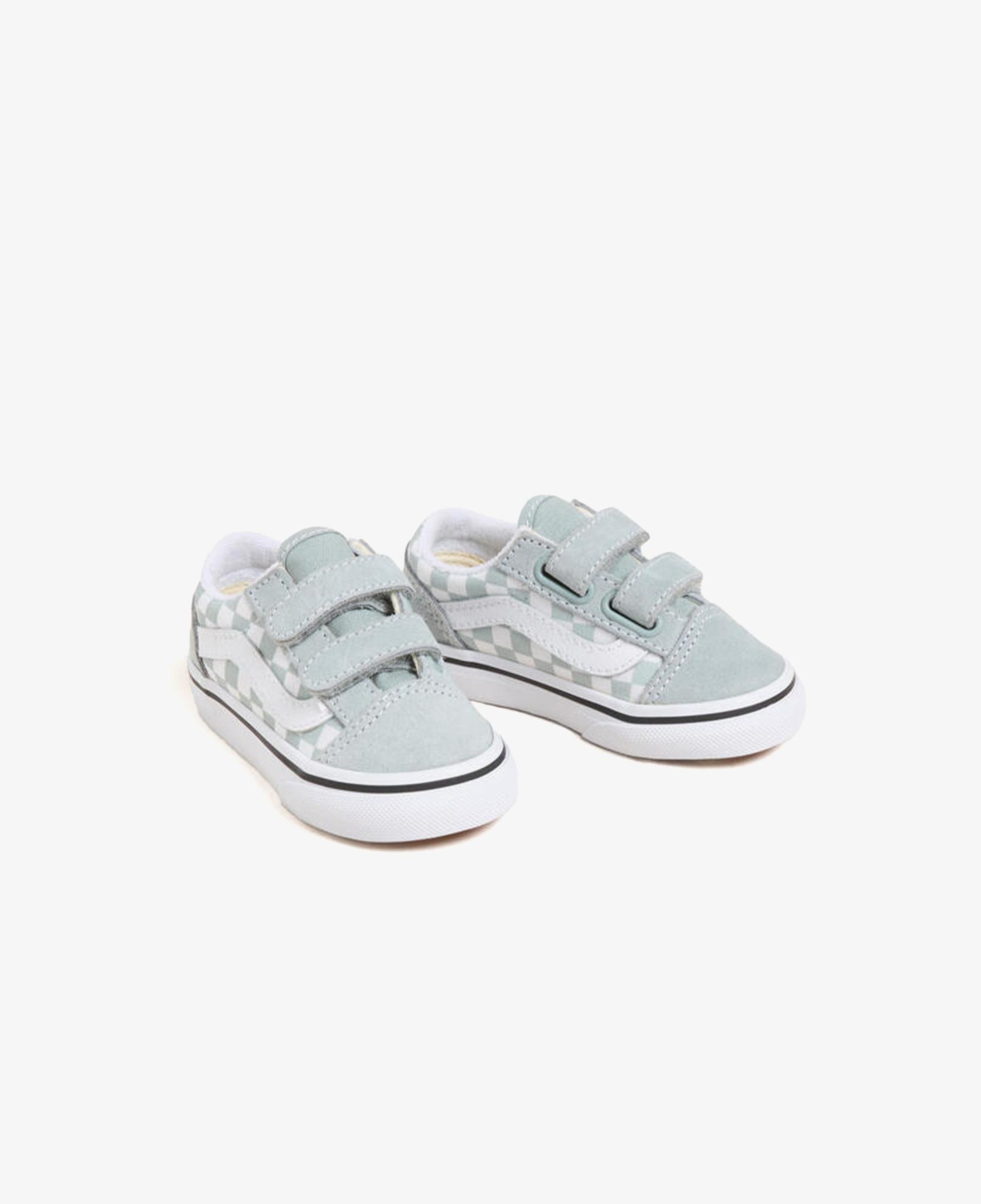 Vans Old Skool V Checkerboard Bebek Yeşil Sneaker
