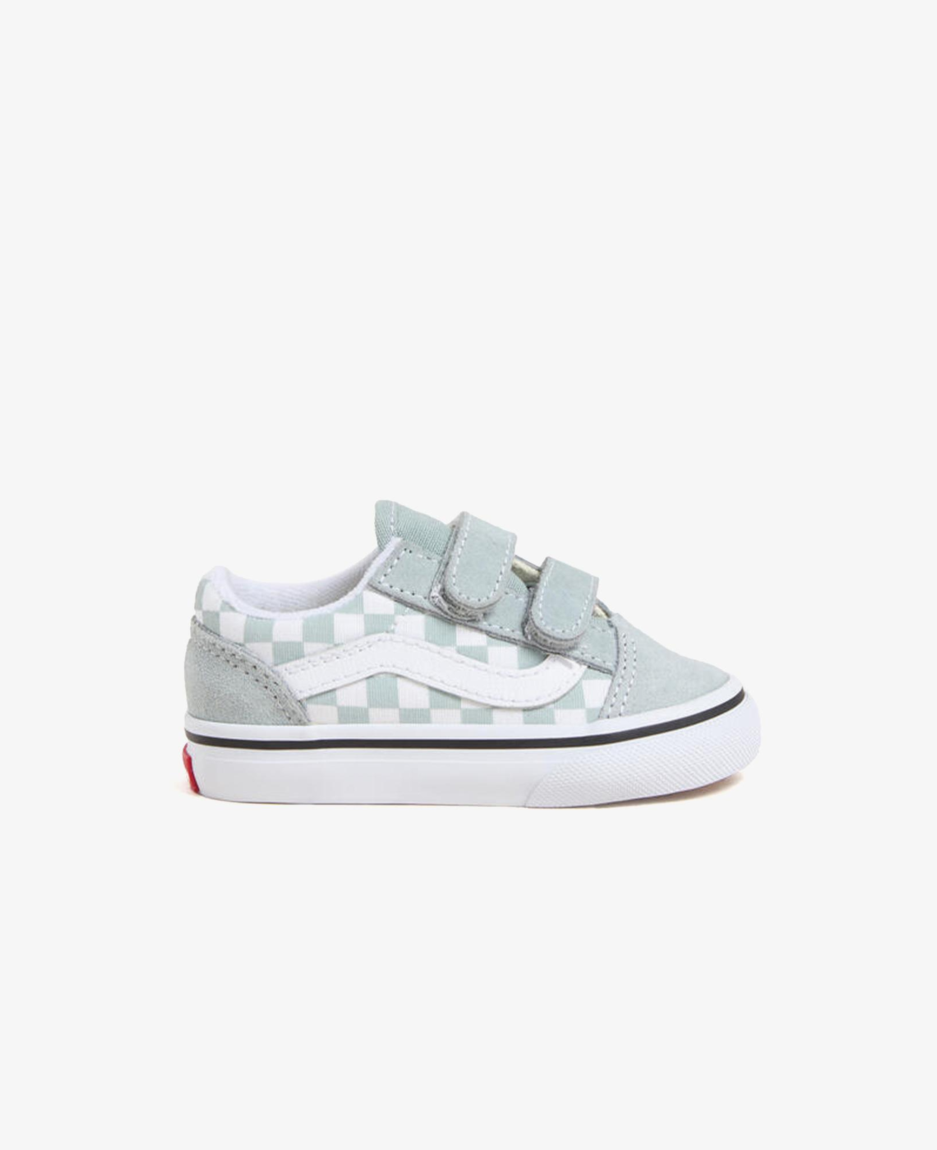 Vans Old Skool V Checkerboard Bebek Yeşil Sneaker