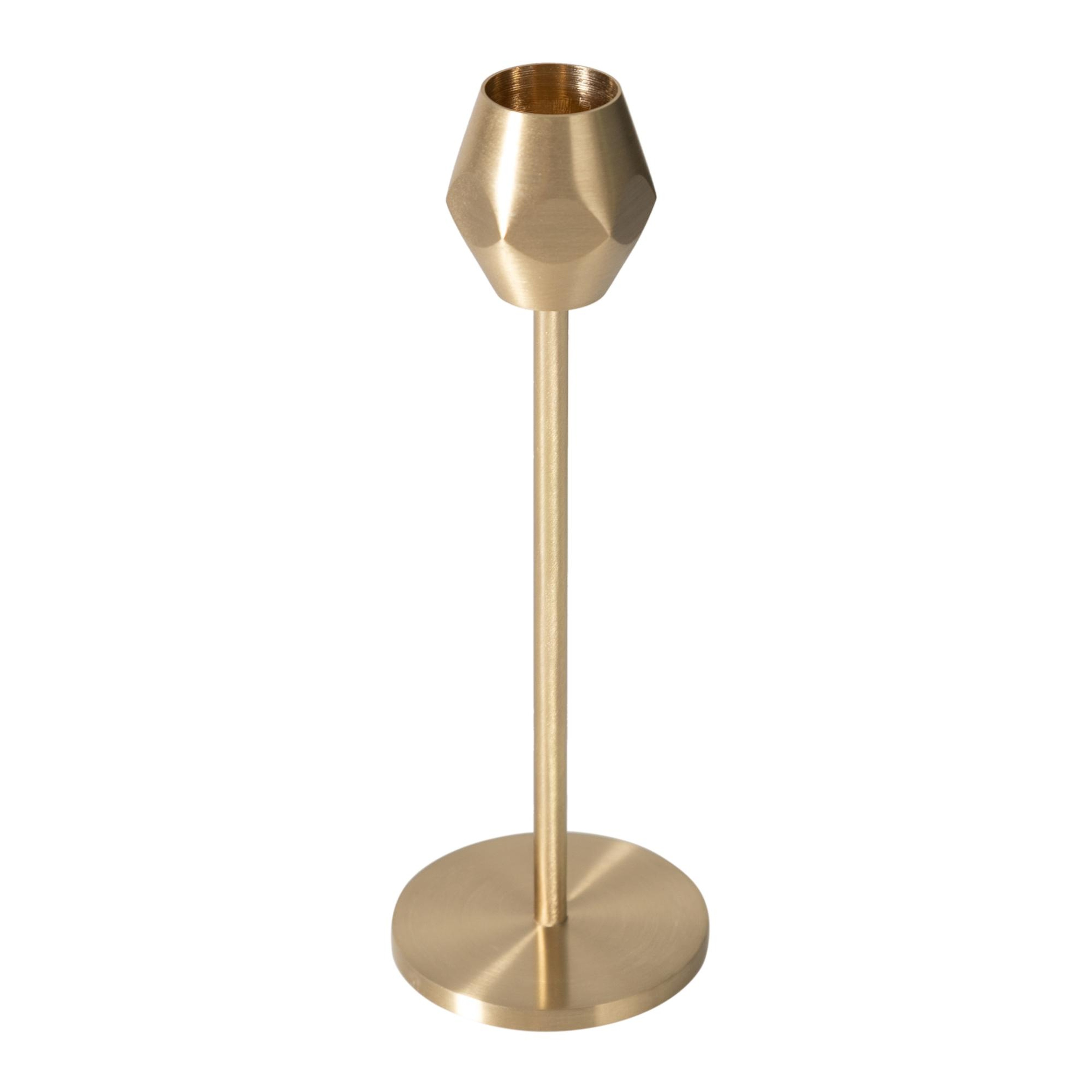 HEXA PİRİNÇ MUMLUK KÜÇÜK  BOY 17CM