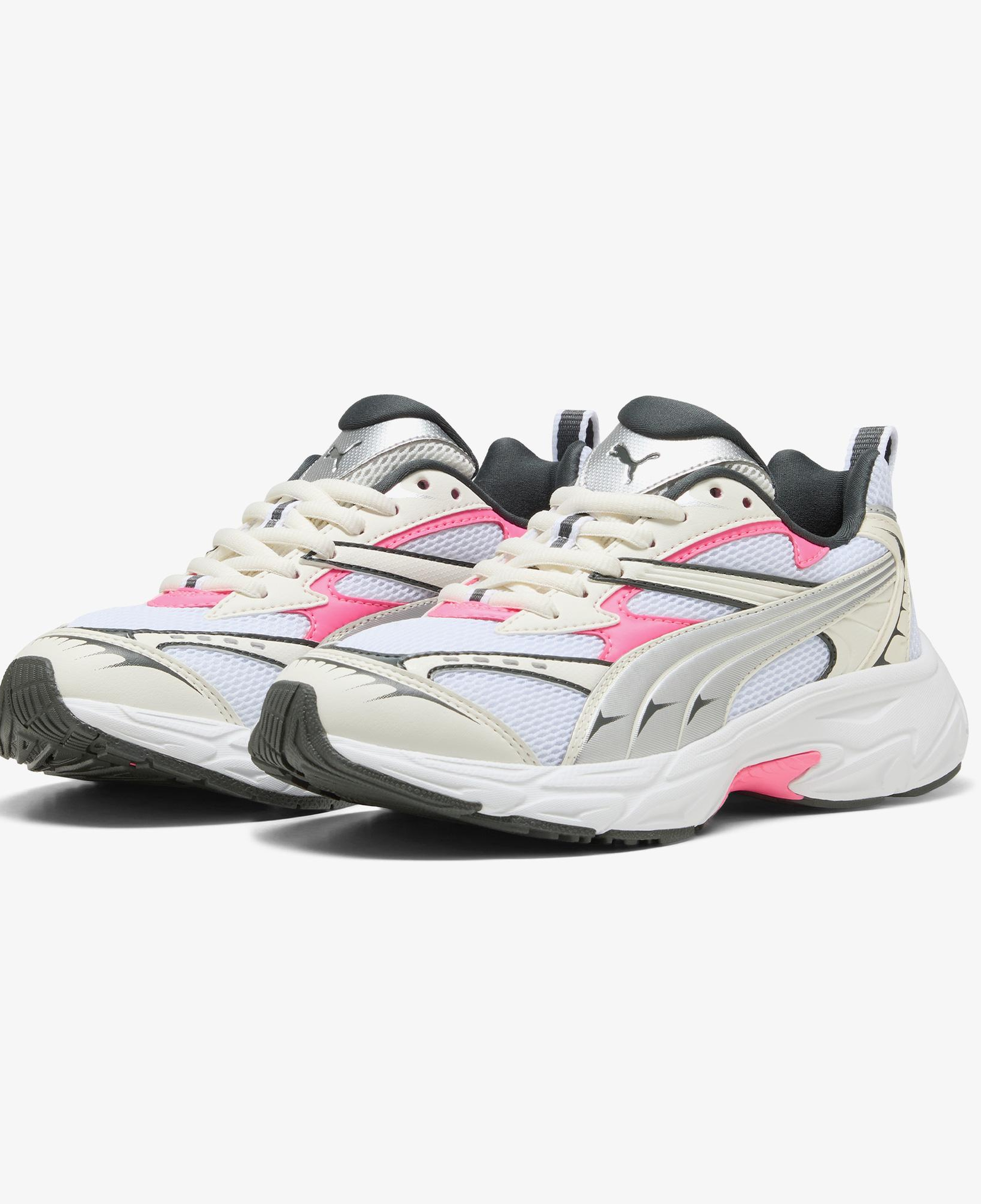 Puma Morphic Unisex Beyaz Pembe Spor Ayakkabı