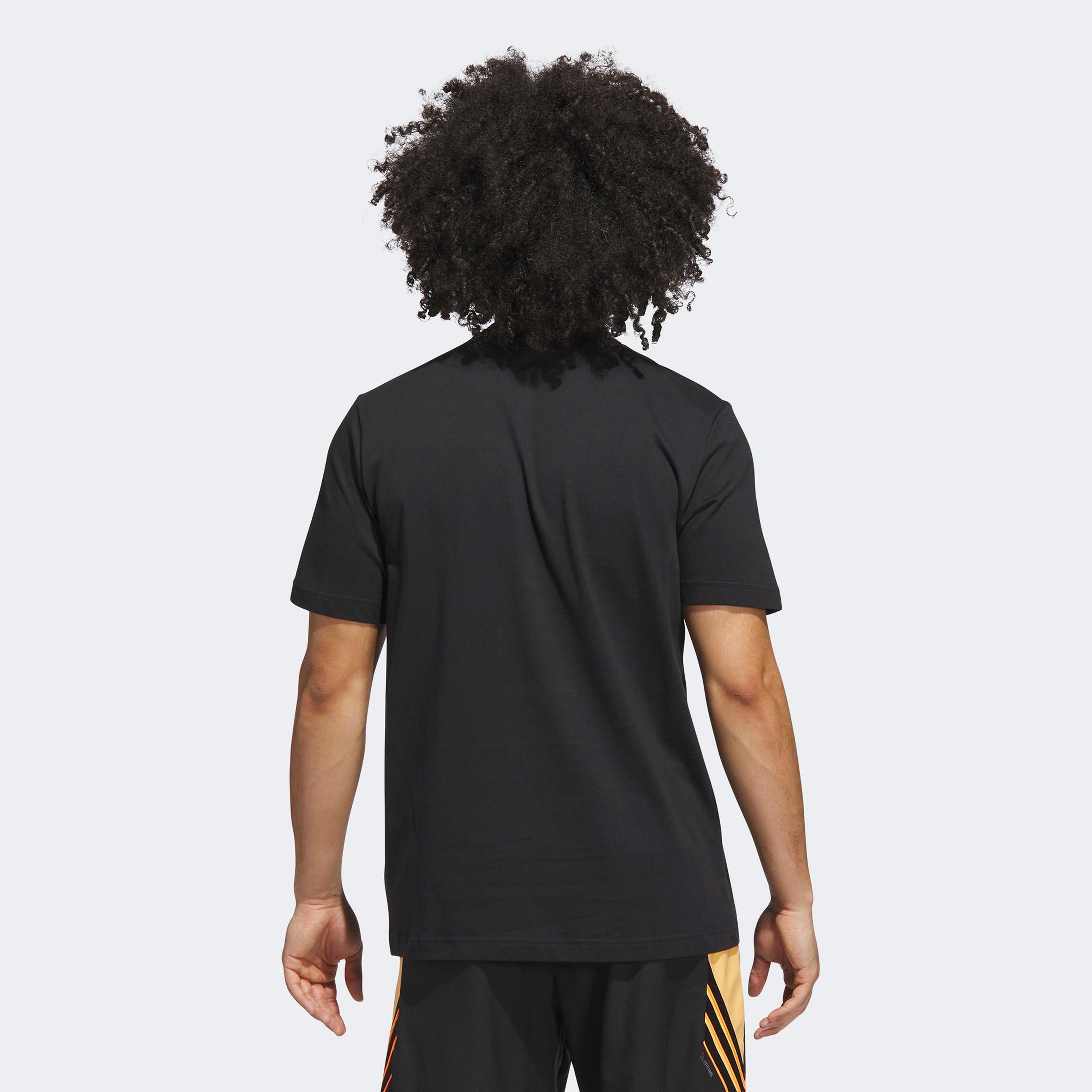 adidas Basketball Gallery Graphic Erkek Siyah Basketbol T-Shirt