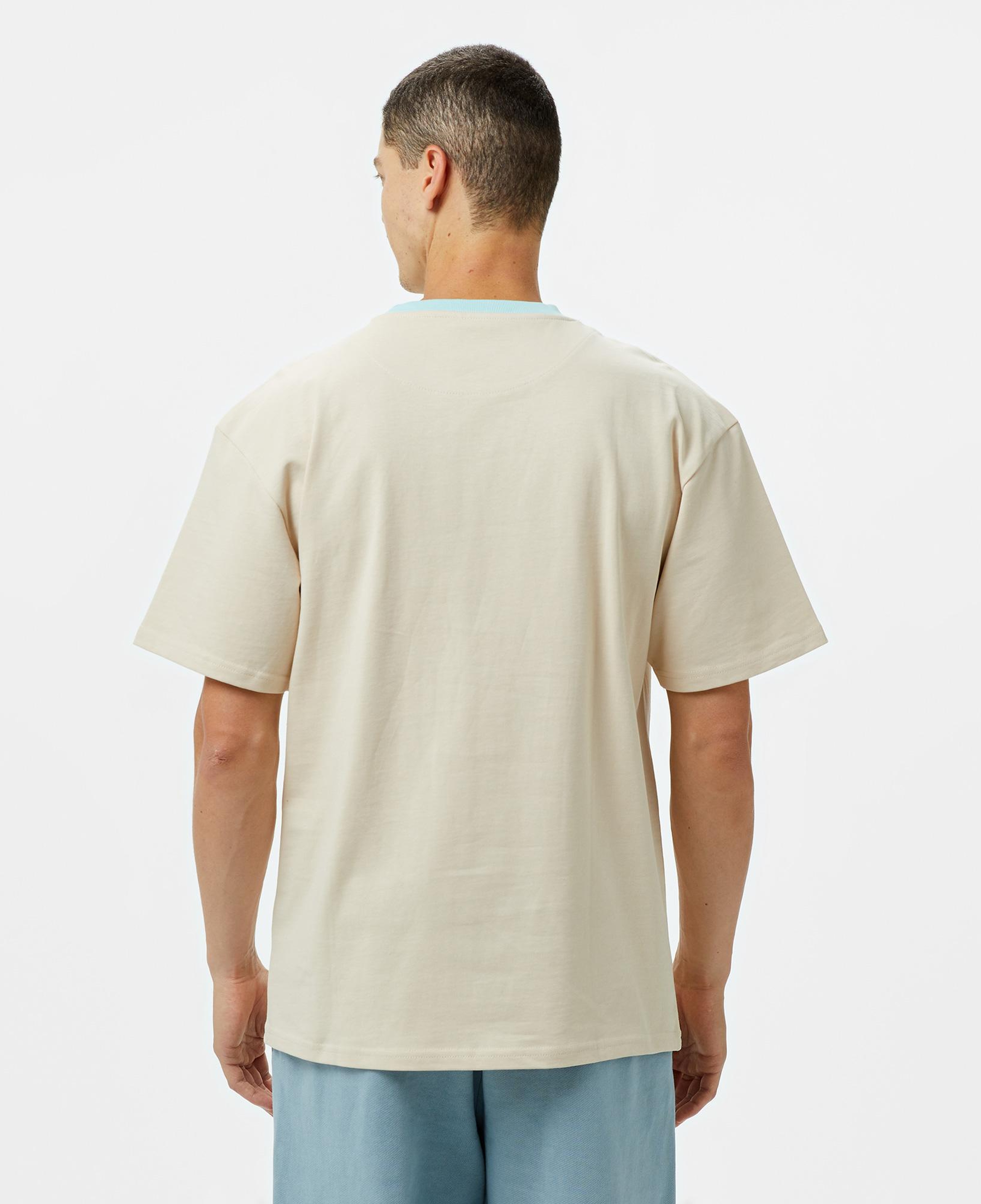 Karl Kani Og Eagle Print Erkek Krem T-Shirt