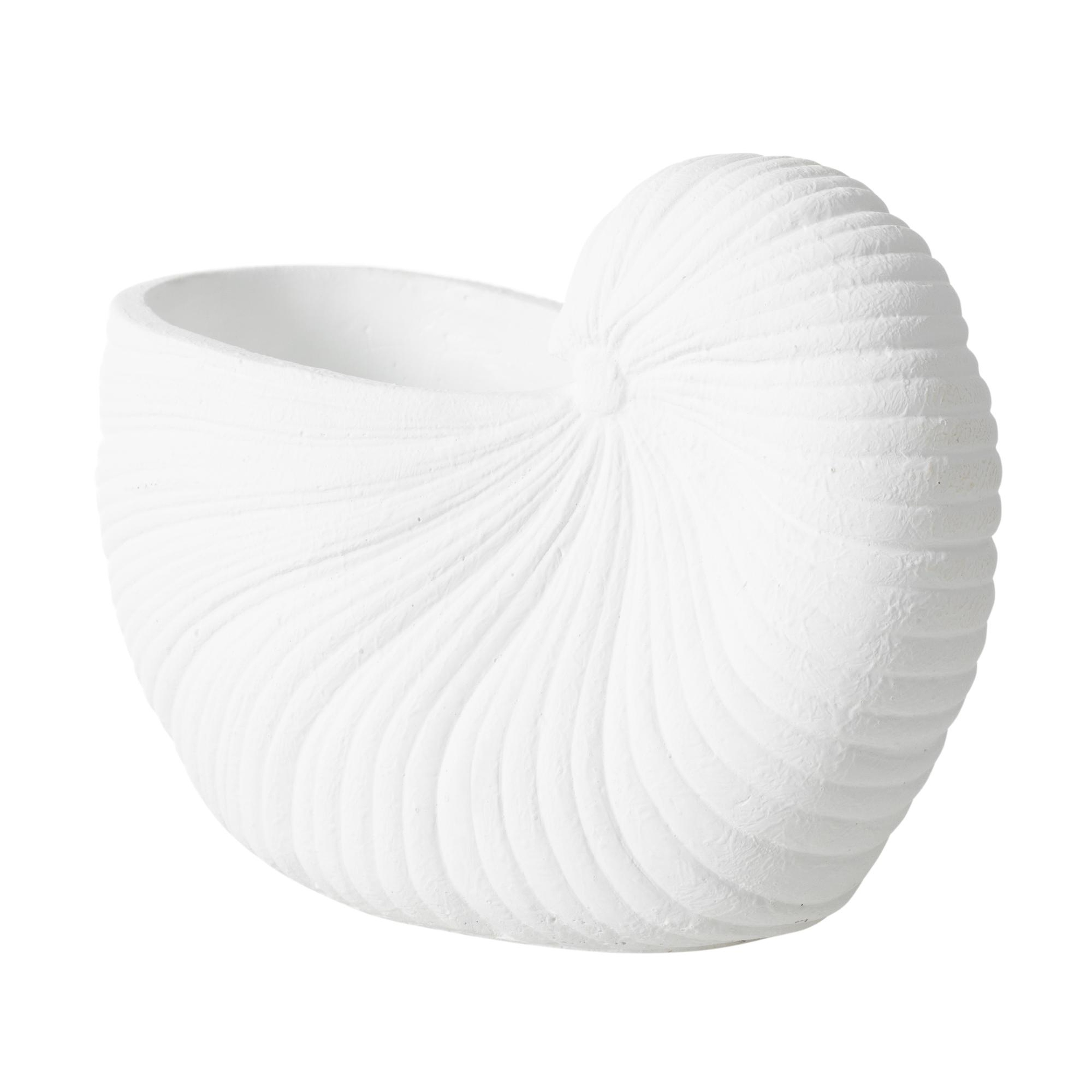 WHITE SHELL VAZO 26X13X19 CM