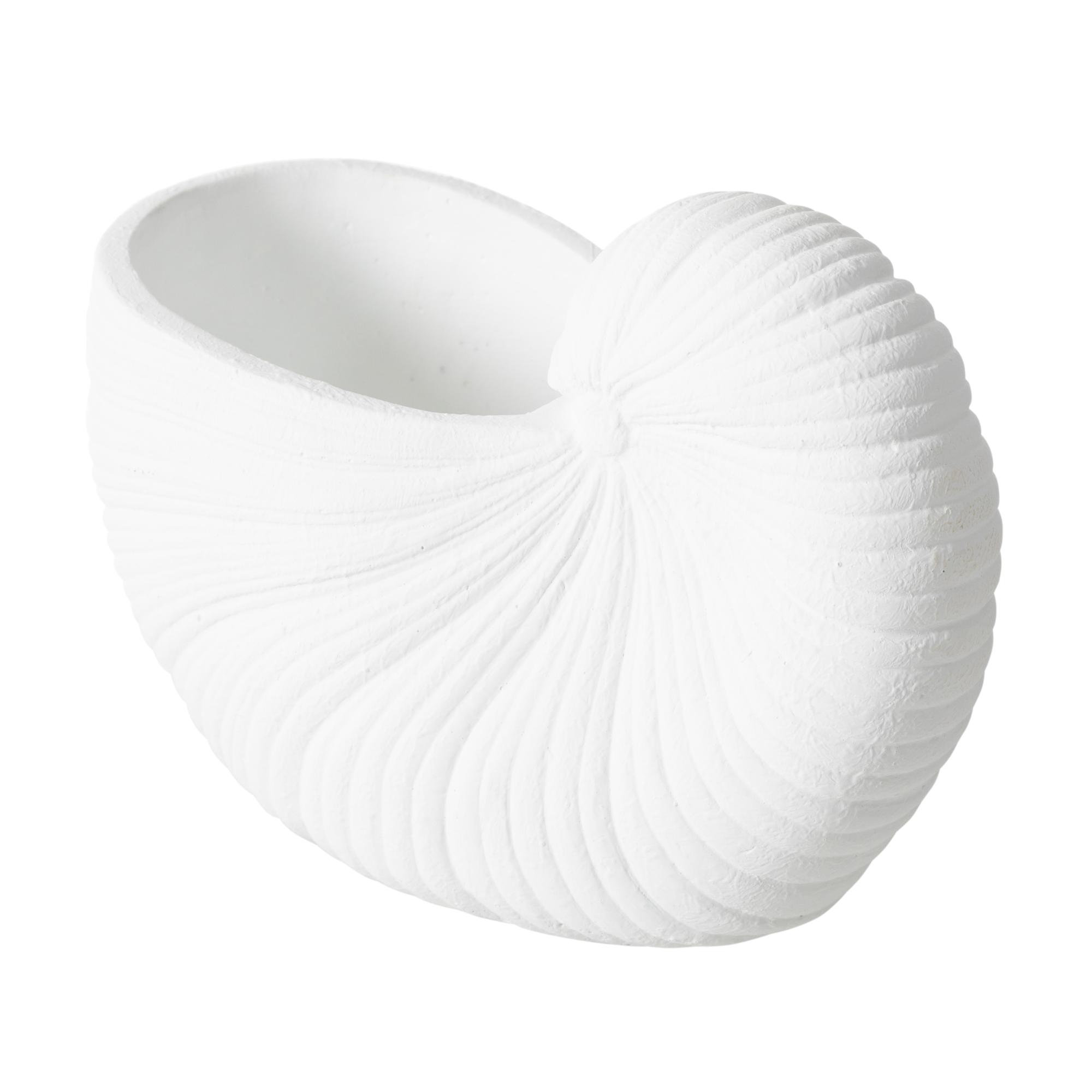 WHITE SHELL VAZO 26X13X19 CM