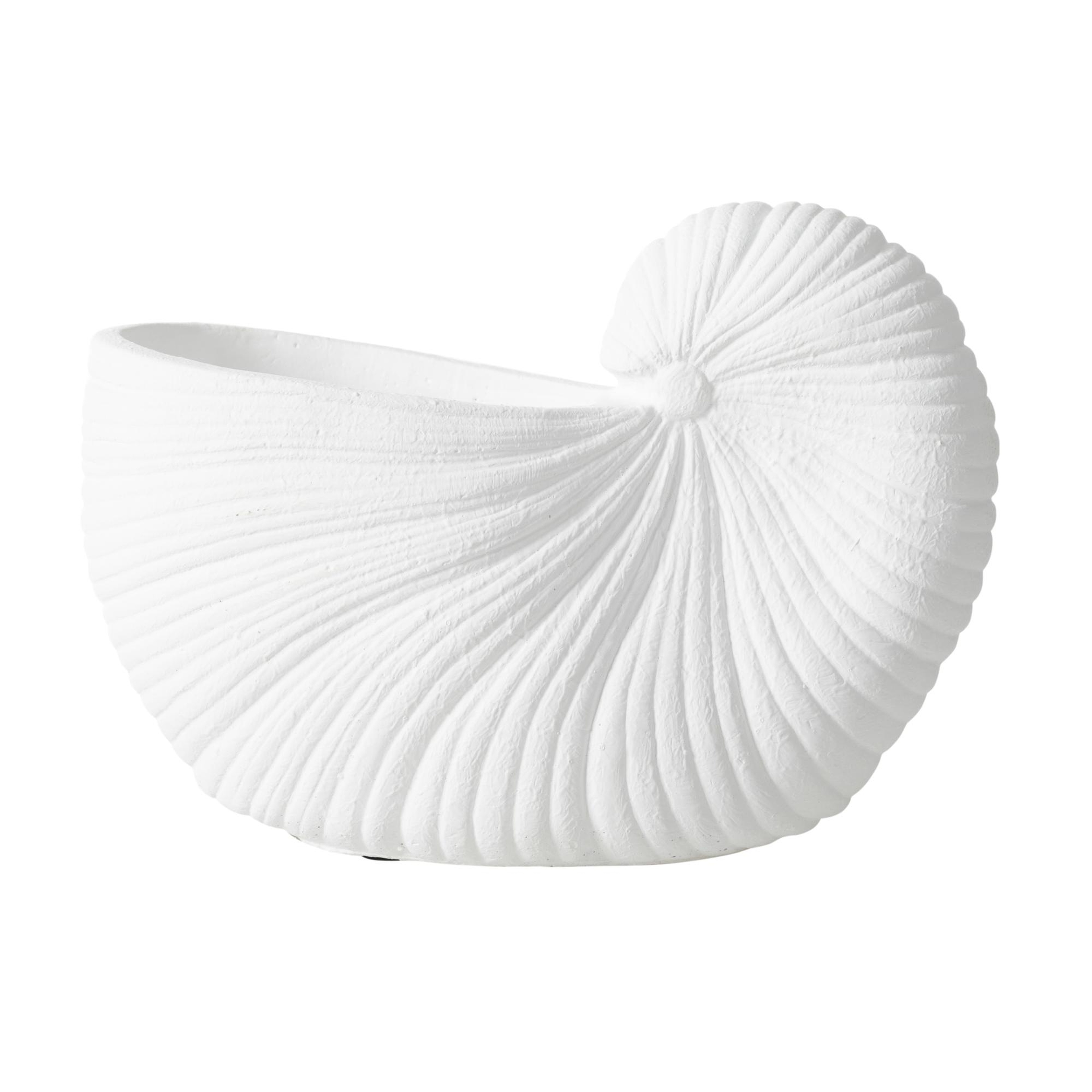 WHITE SHELL VAZO 26X13X19 CM