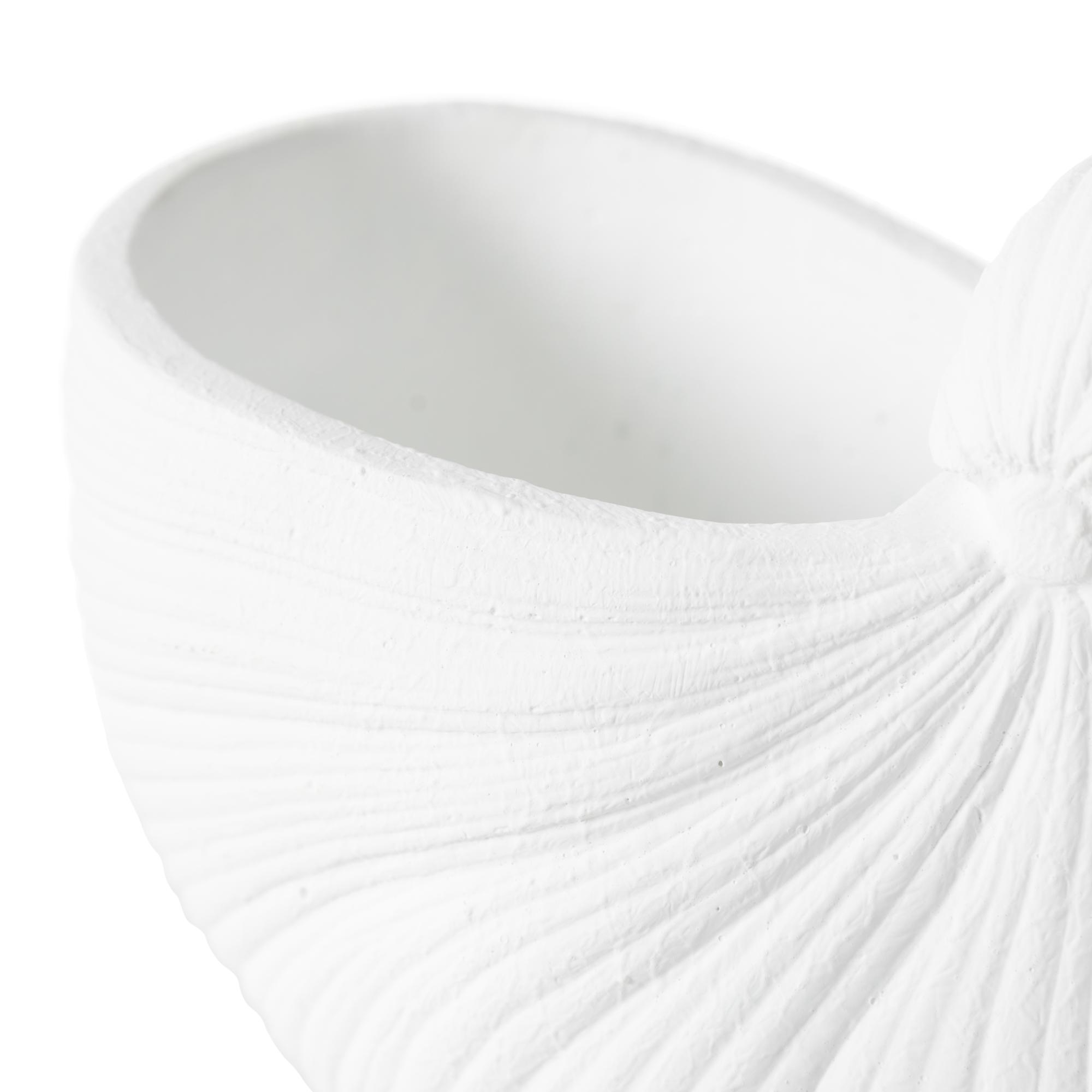 WHITE SHELL VAZO 26X13X19 CM
