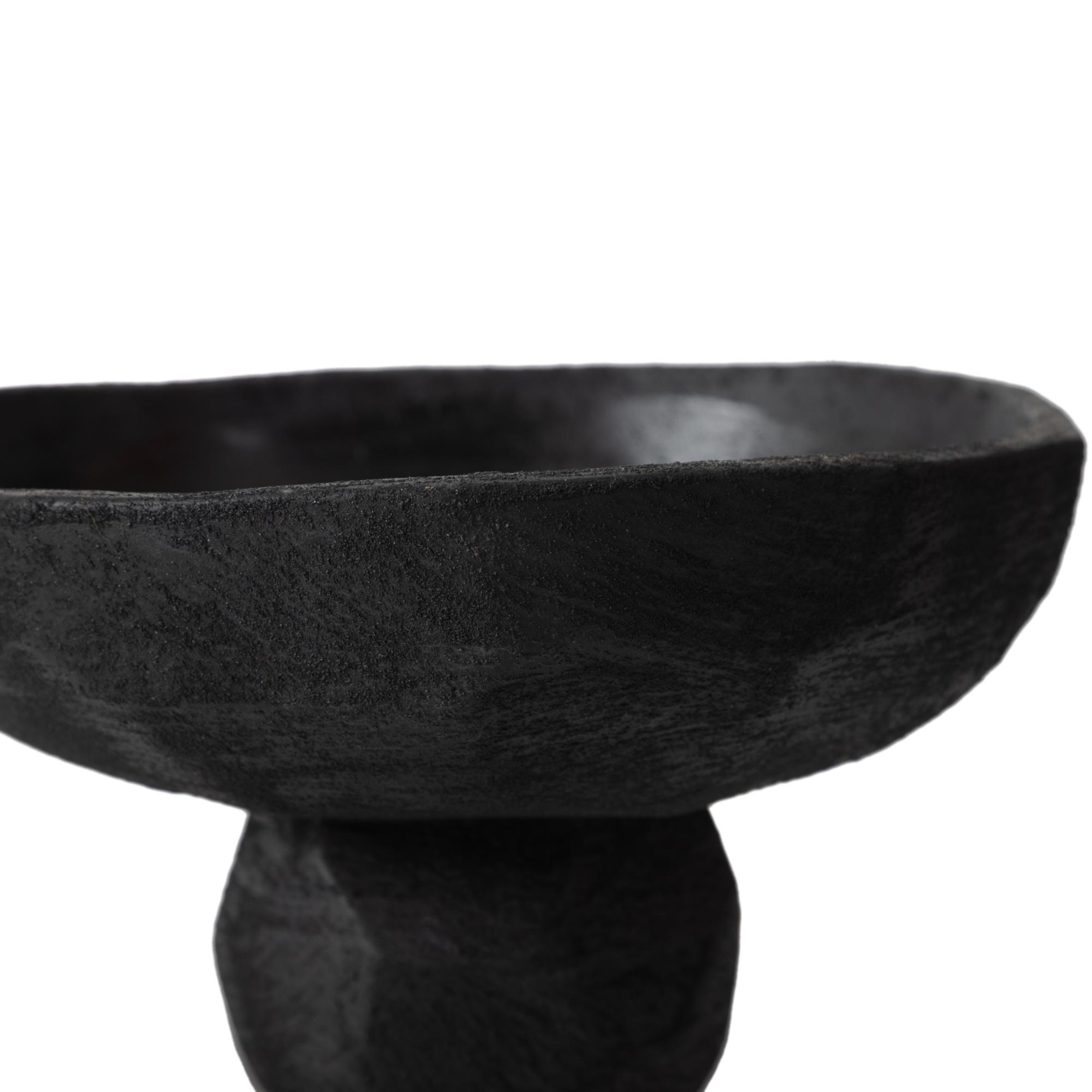 BLACK STONE DEKORATİF SUNUMLUK  23X23X14 CM