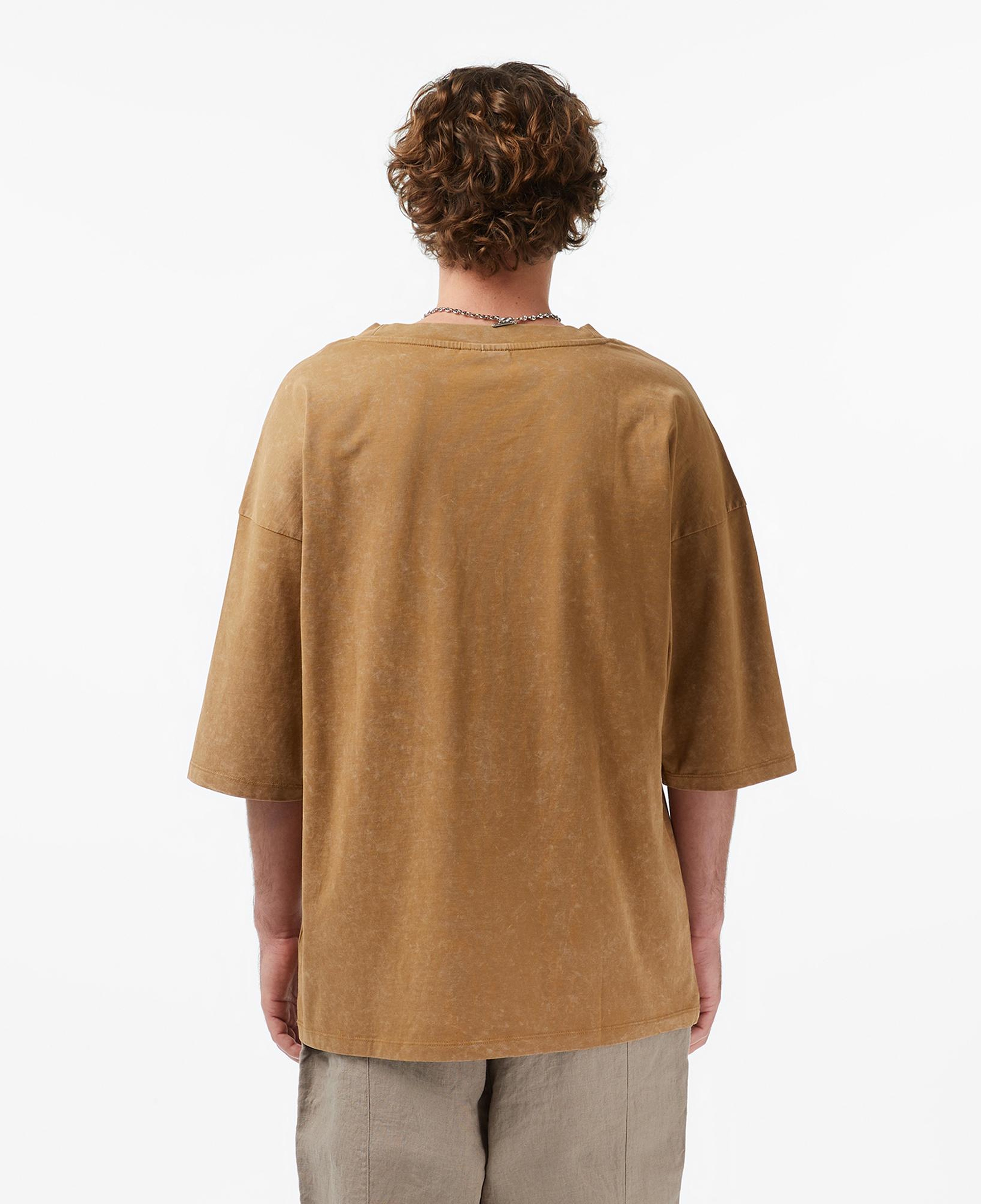 UNITED4 Oversize Fit Erkek Kahverengi T-Shirt