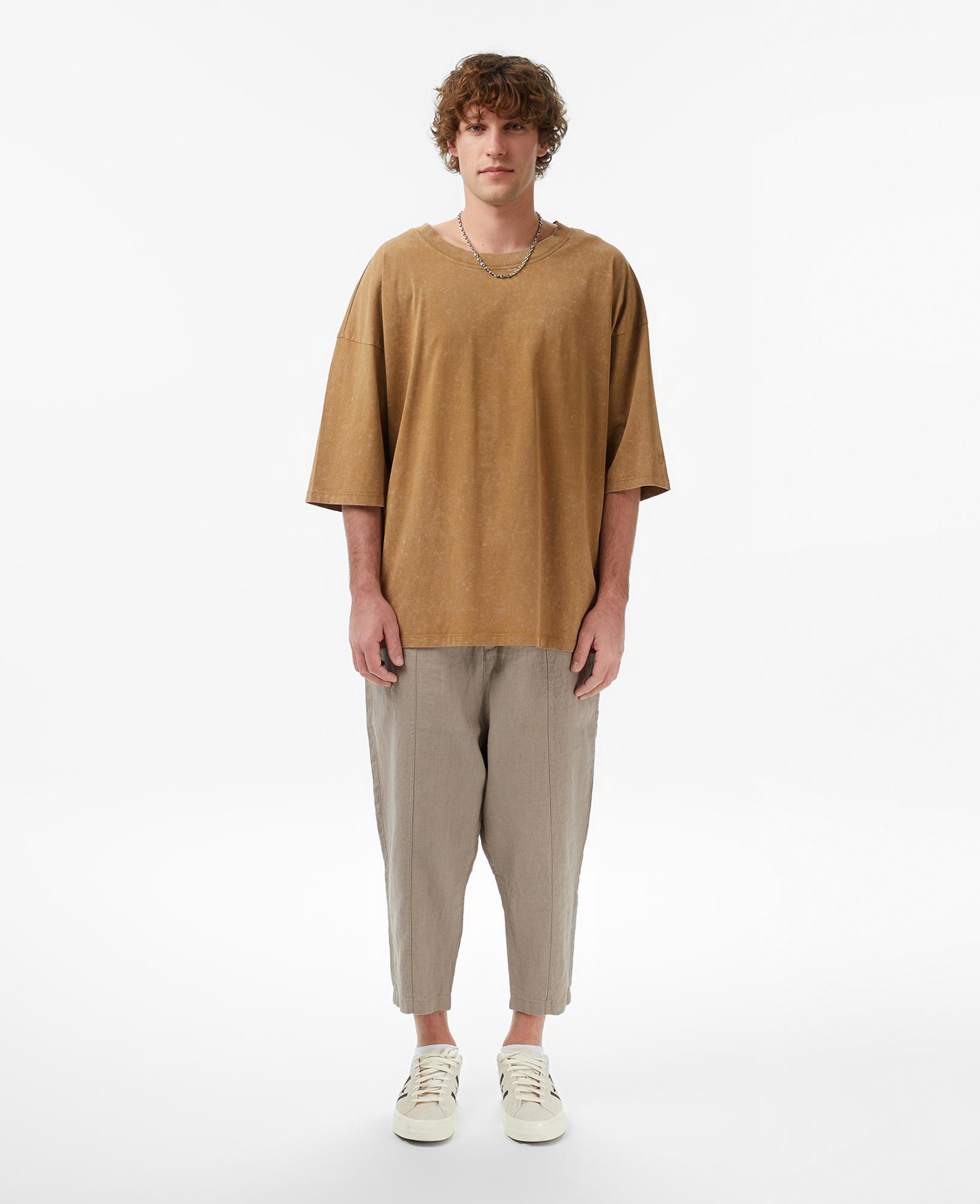 UNITED4 Oversize Fit Erkek Kahverengi T-Shirt