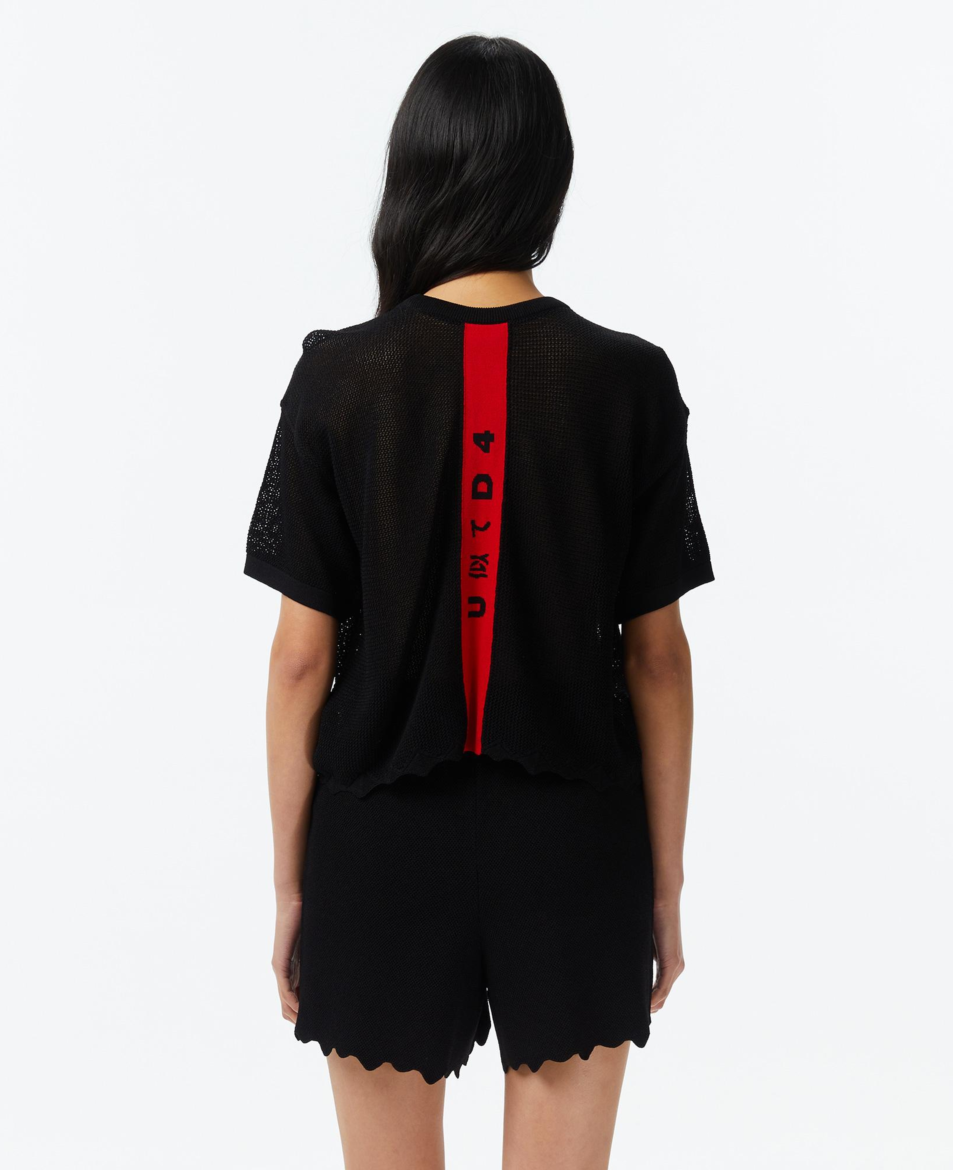 UNITED4 Crop Fit Kadın Siyah Triko