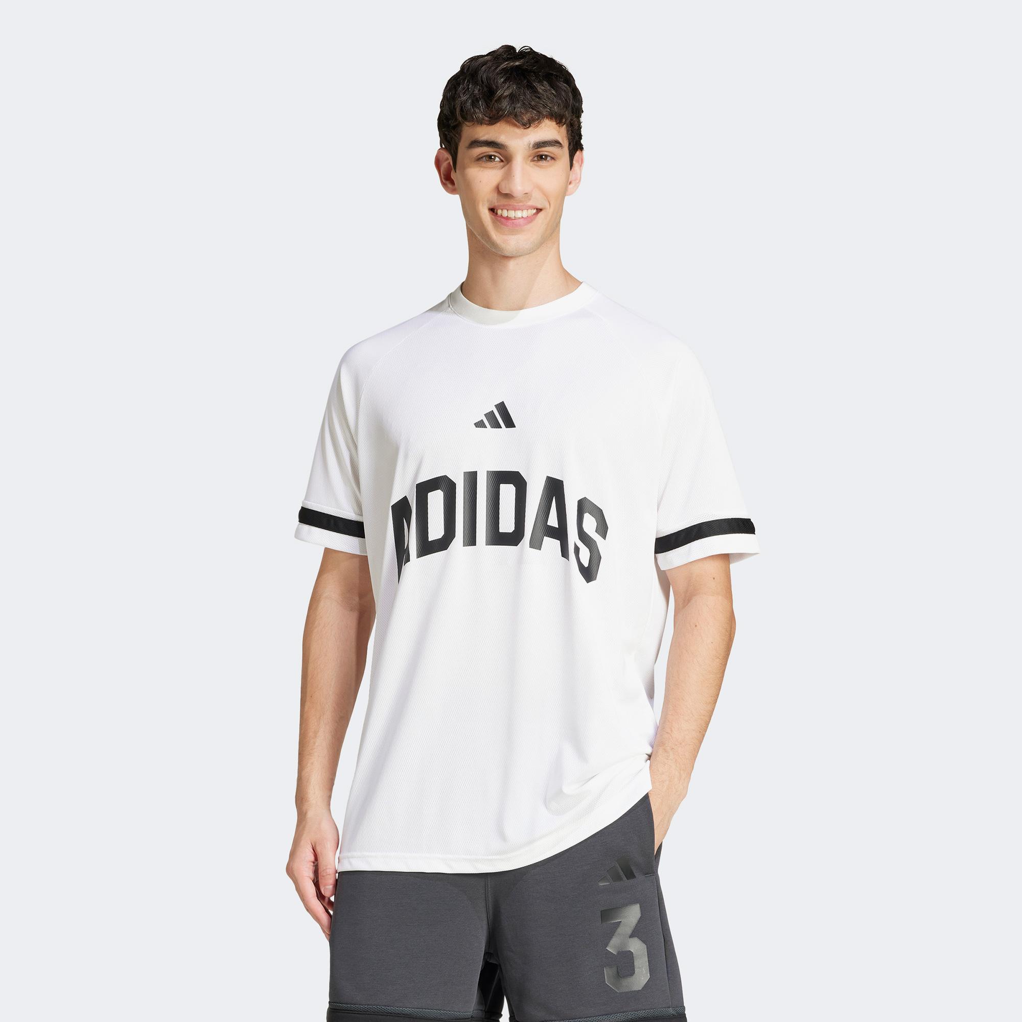 adidas M Us Sport Erkek Beyaz T-Shirt