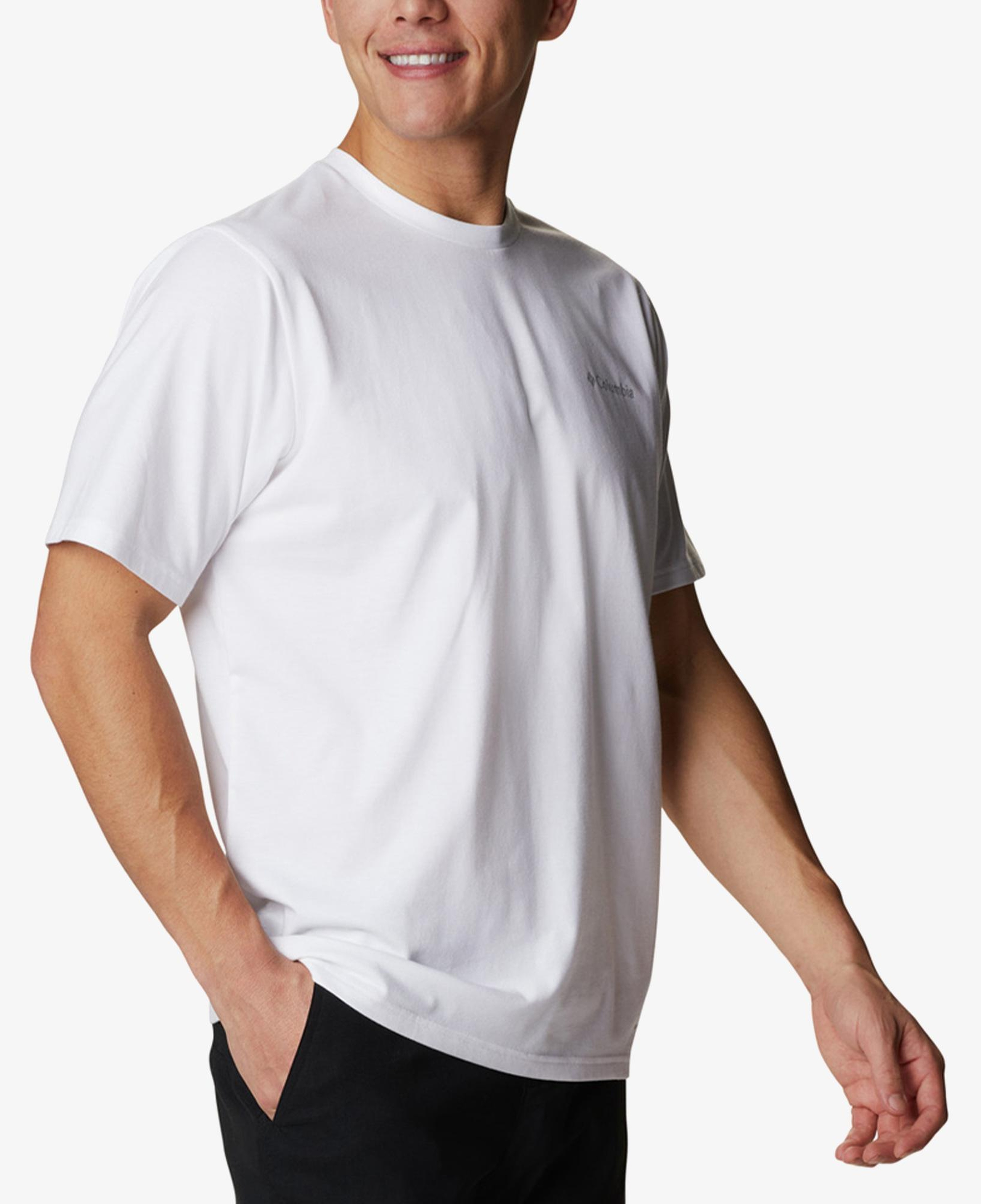 Columbia Sun Trek Sleeve Erkek Beyaz T-Shirt