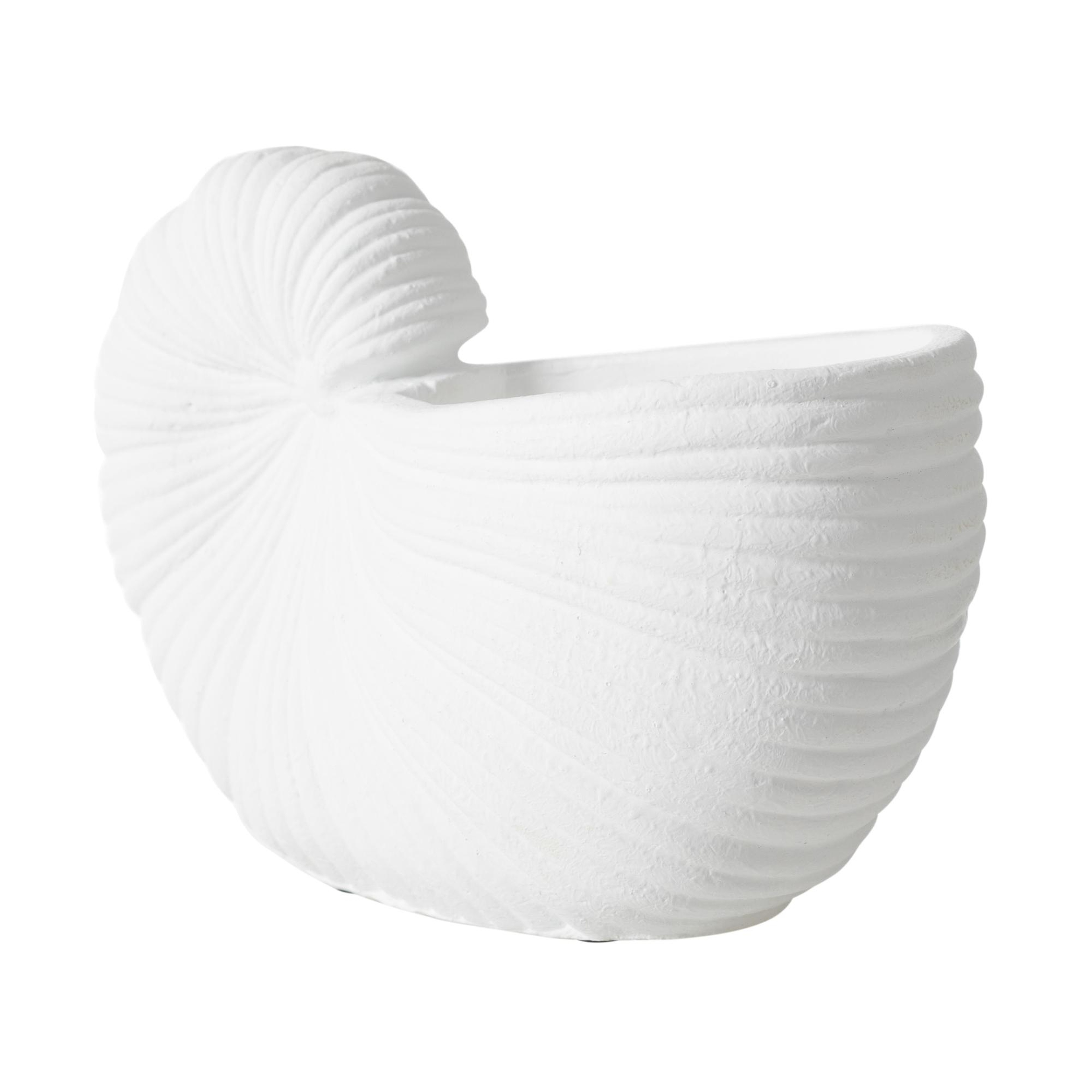 WHITE SHELL VAZO 21X10X15 CM