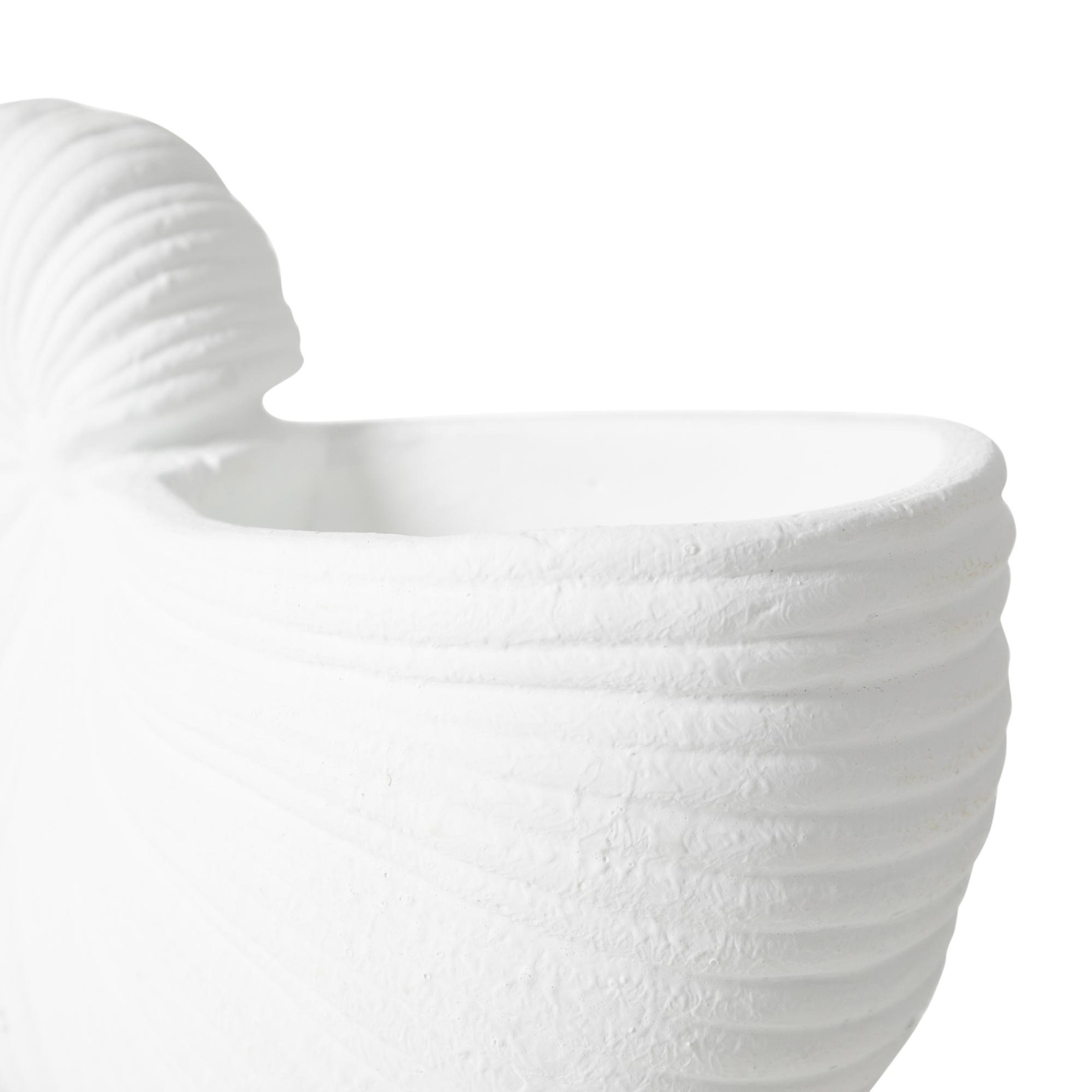 WHITE SHELL VAZO 21X10X15 CM