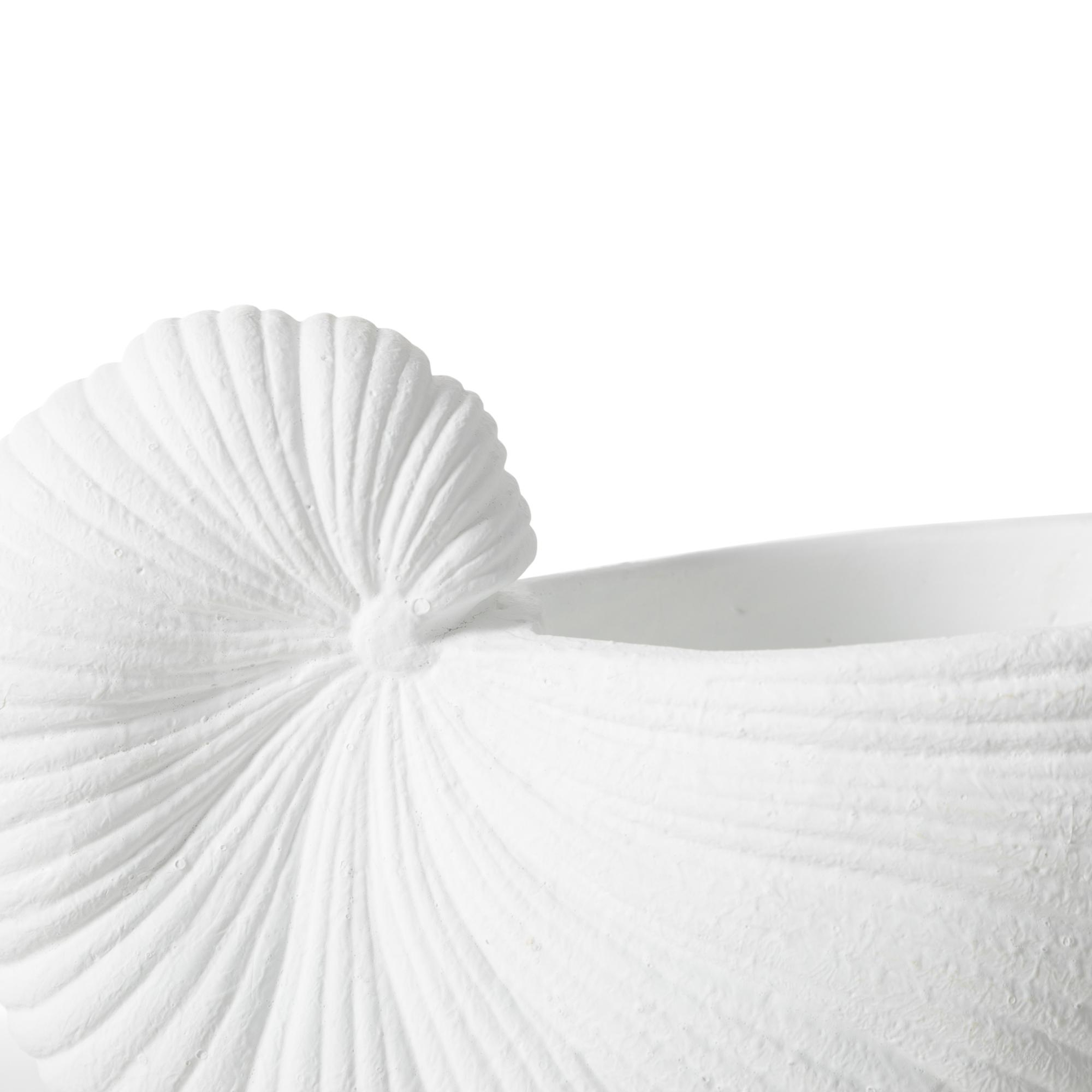 WHITE SHELL VAZO 21X10X15 CM