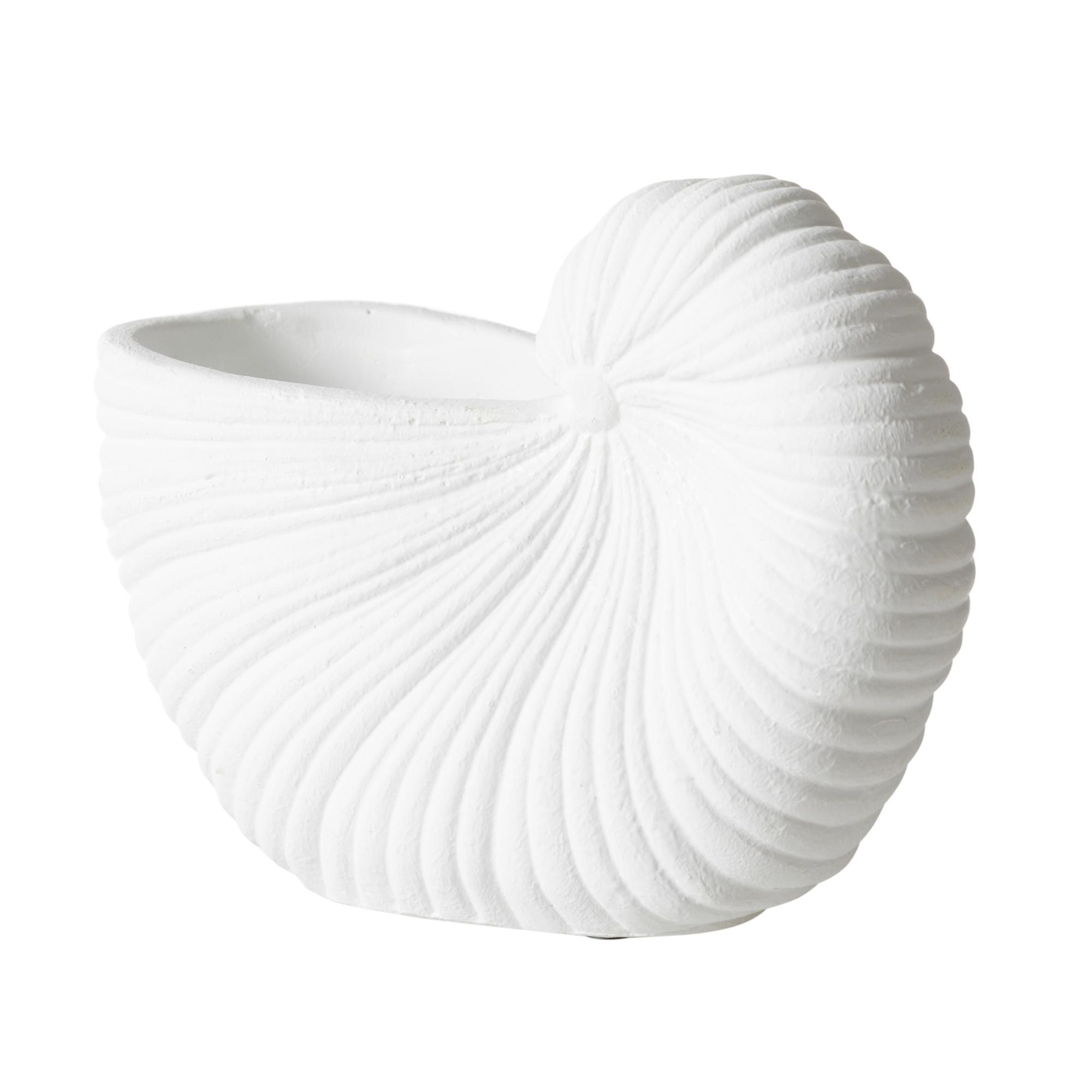 WHITE SHELL VAZO 21X10X15 CM