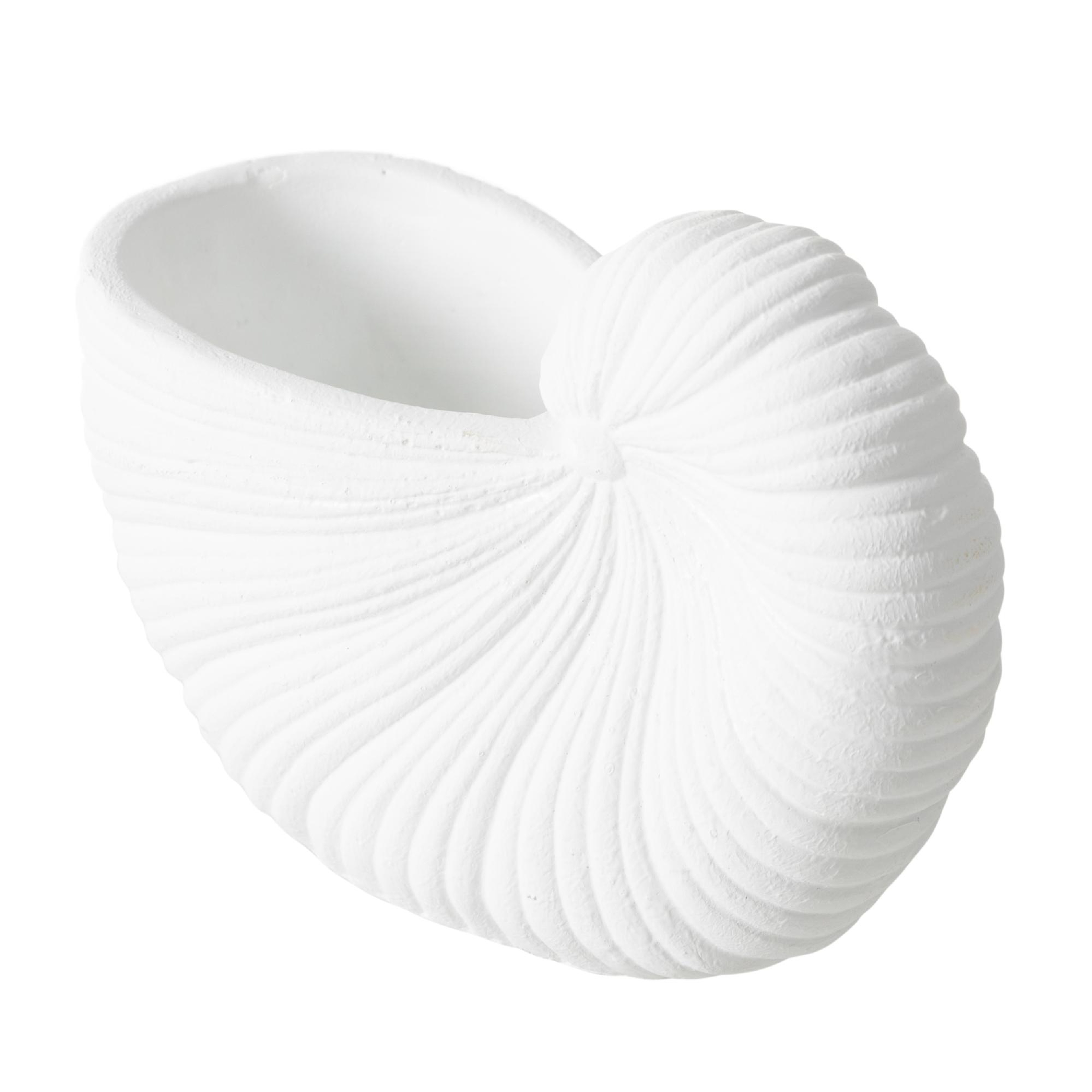 WHITE SHELL VAZO 21X10X15 CM