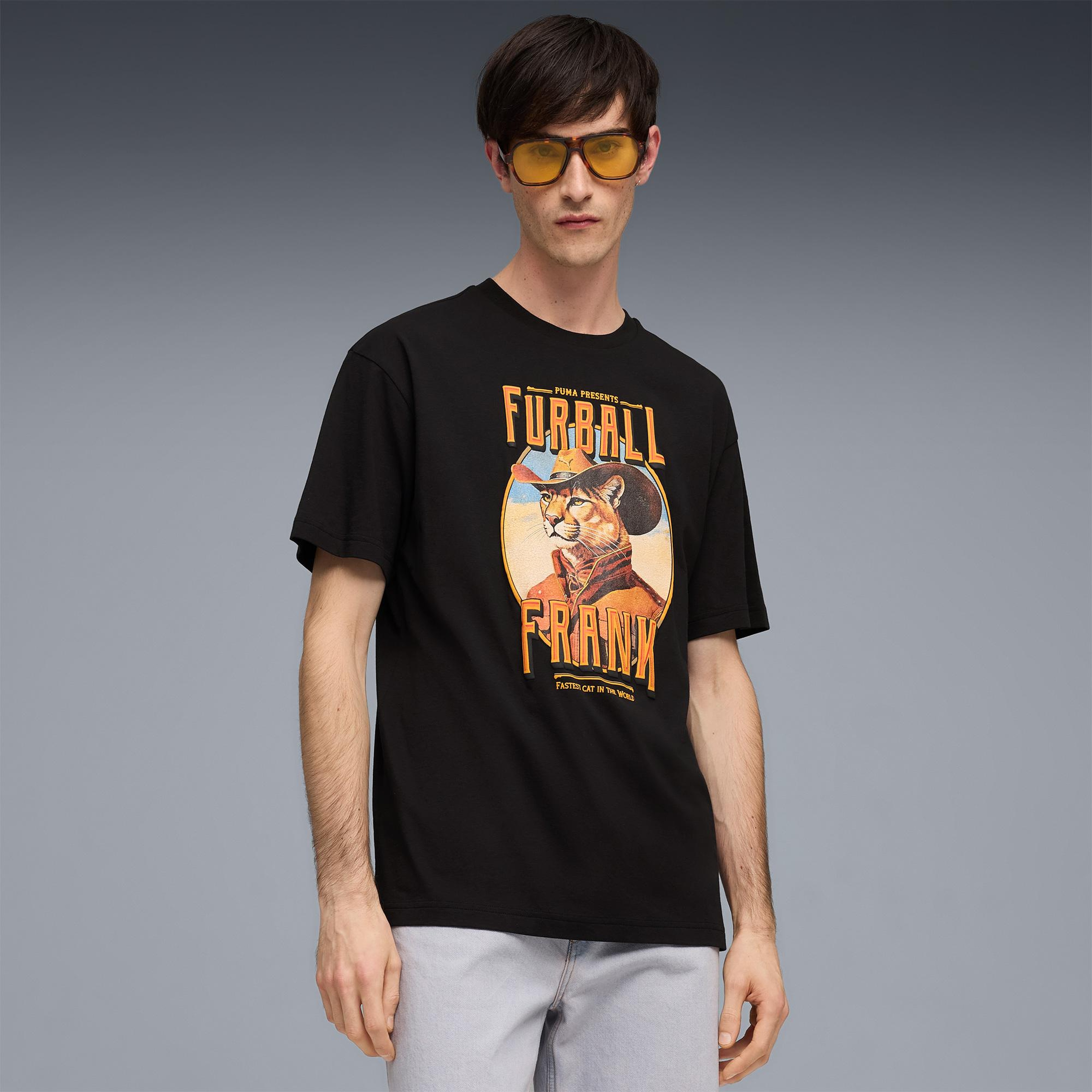 Puma Graphic  Erkek Siyah T-Shirt