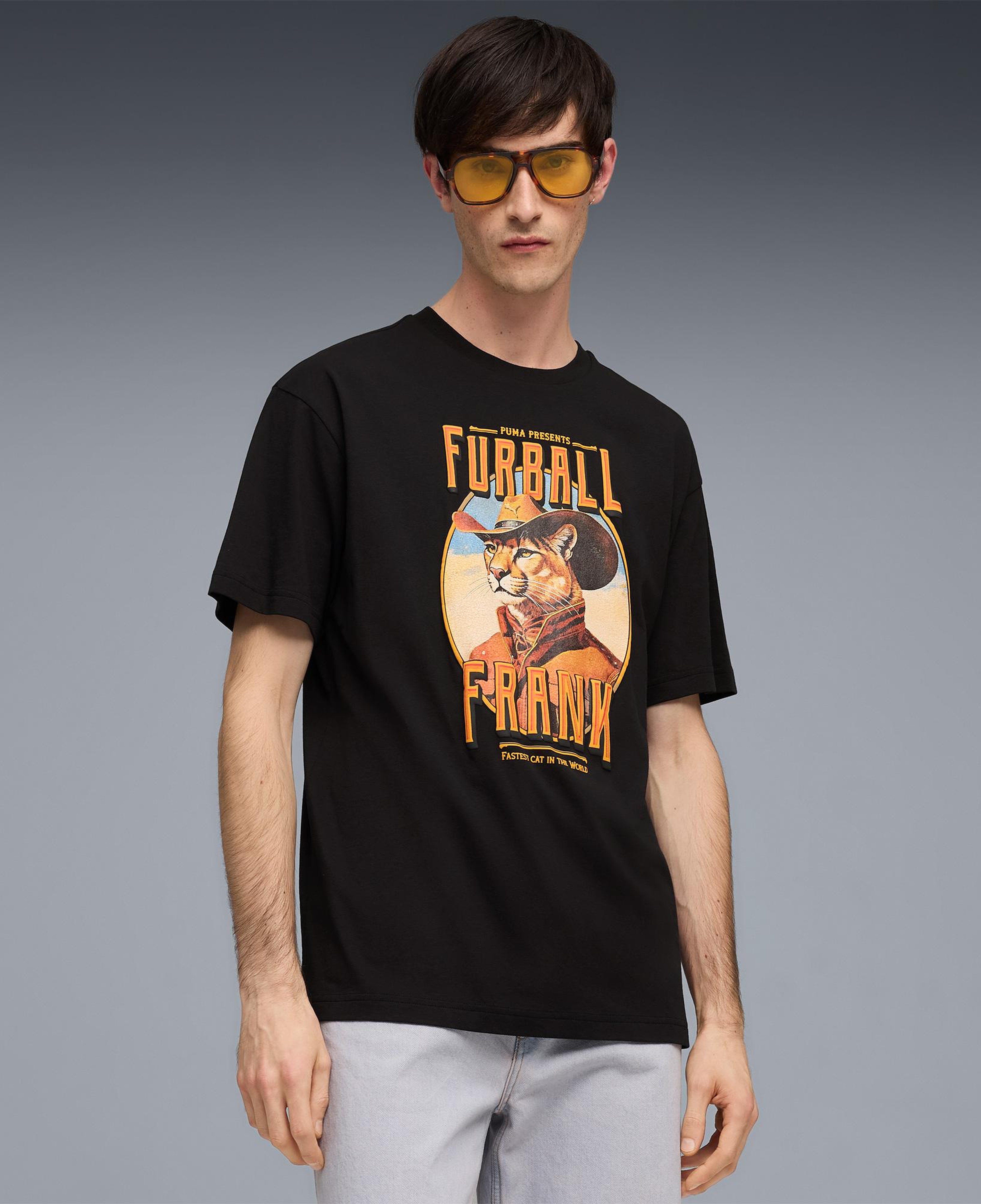 Puma Graphic  Erkek Siyah T-Shirt