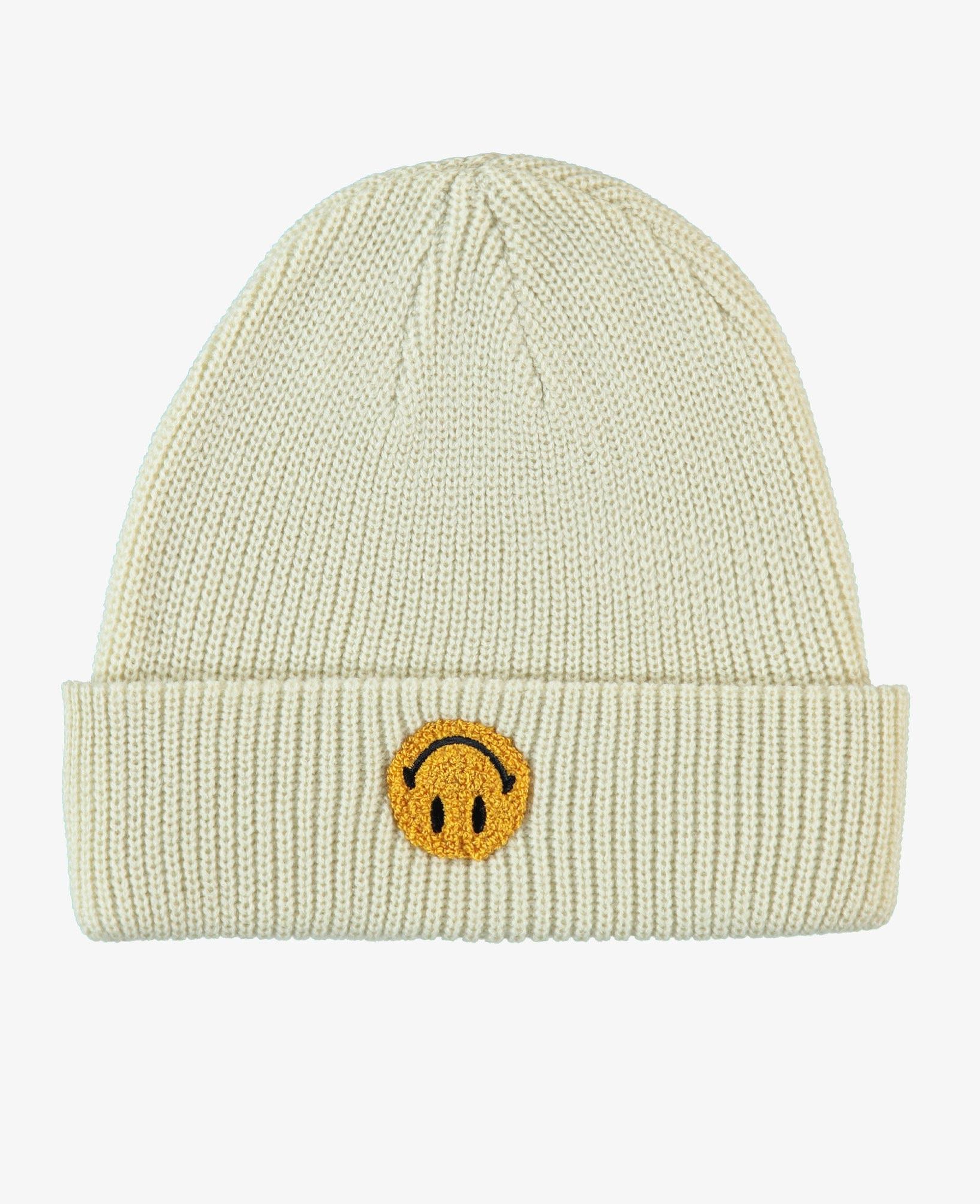 Market Smiley Upside Down Erkek Krem Bere