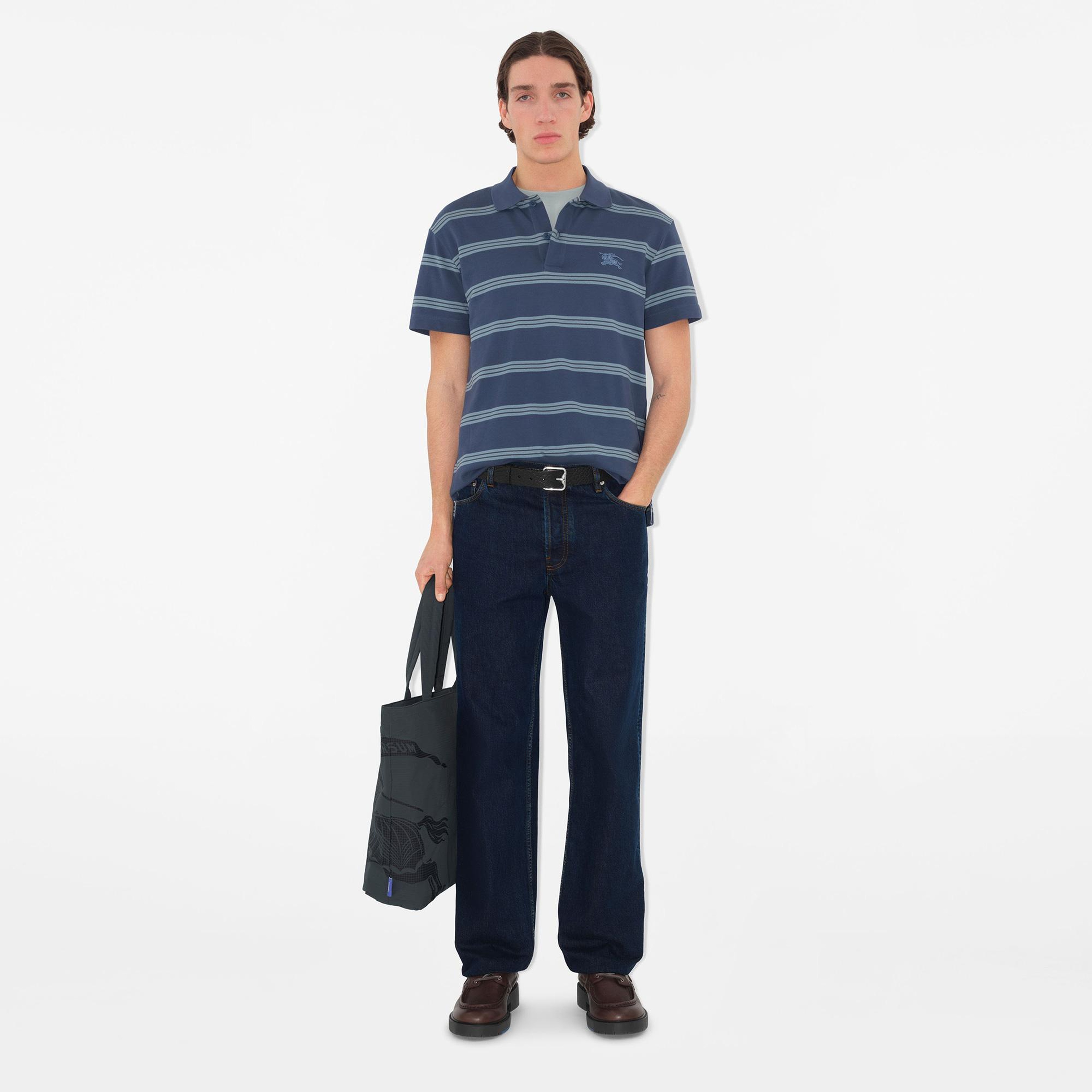 Burberry Erkek Mavi Polo
