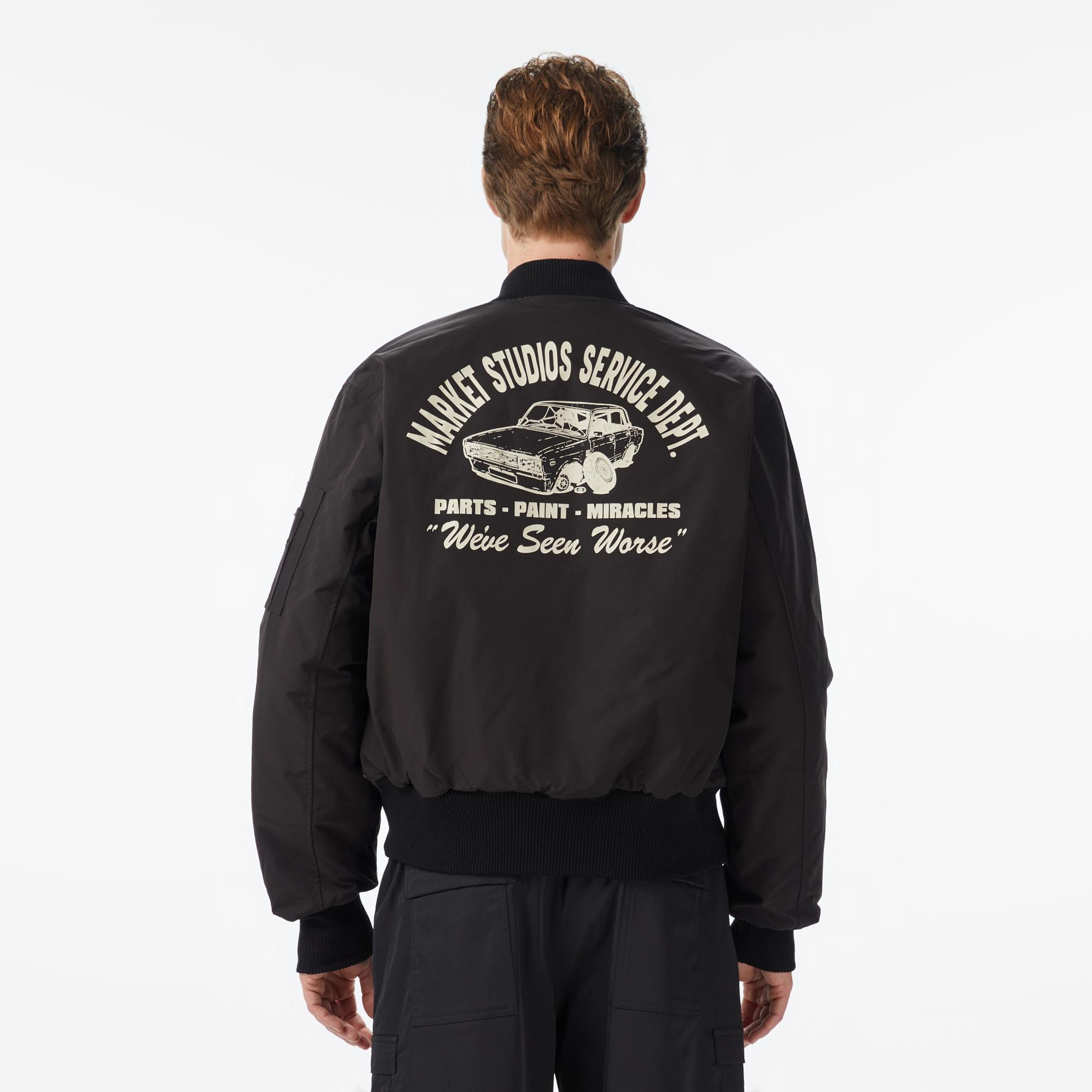 Market Handyman Reversible Bomber Erkek Siyah Ceket