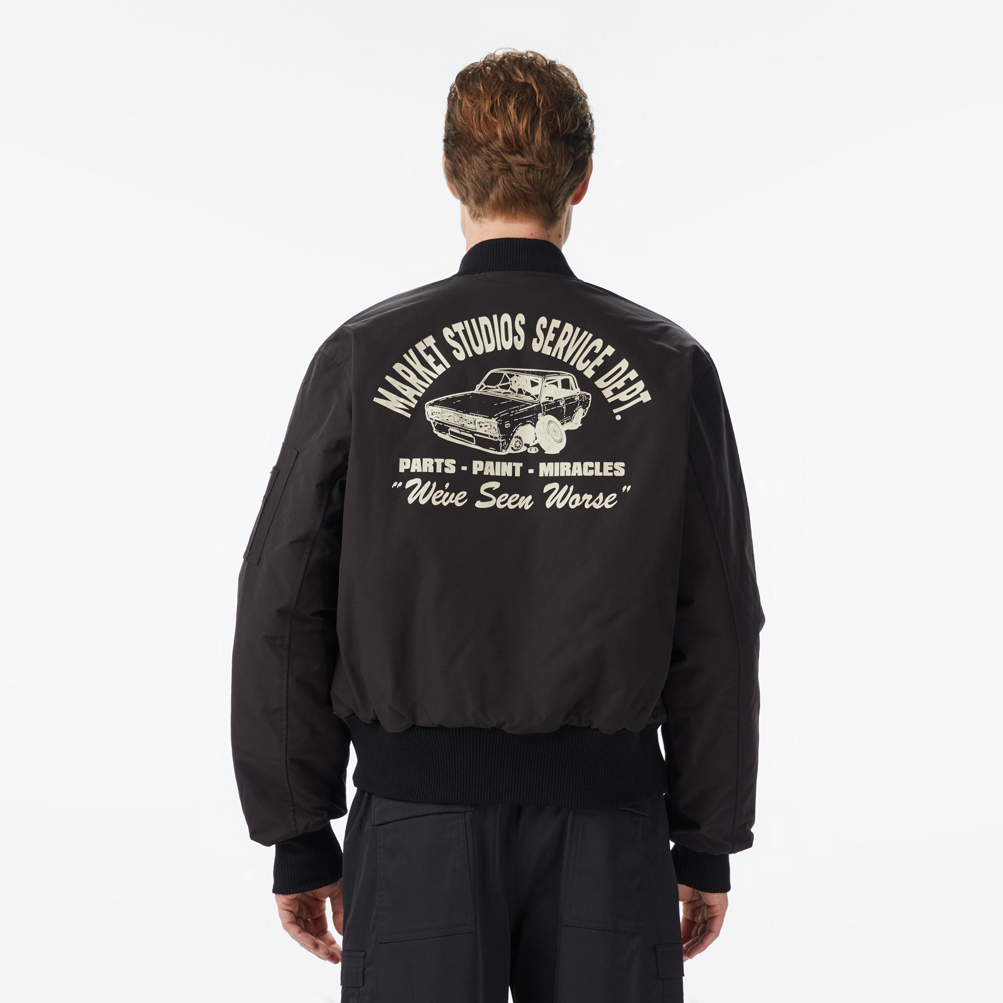 Market Handyman Reversible Bomber Erkek Siyah Ceket